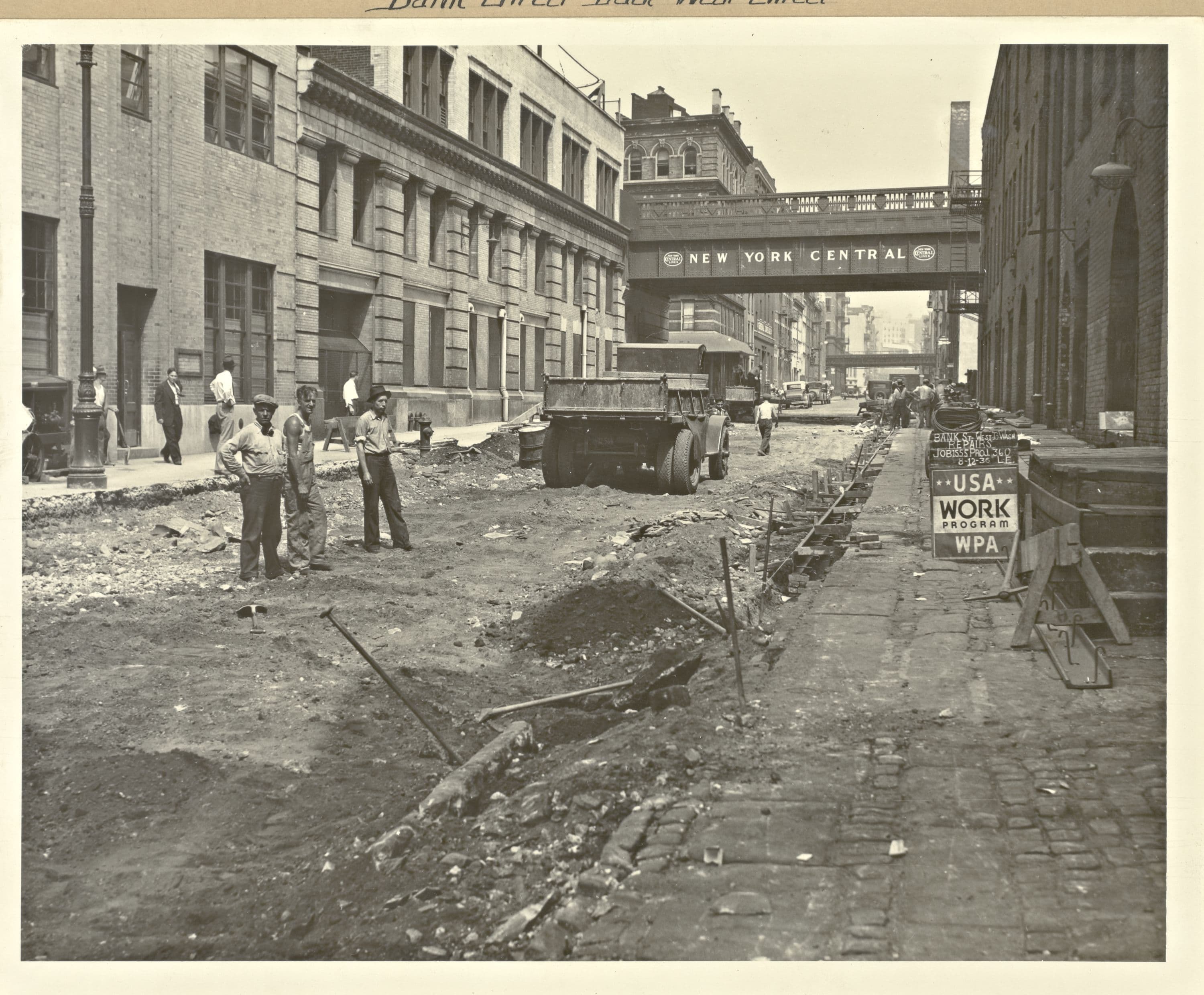 Manhattan: Bank Street - West Street, 1936