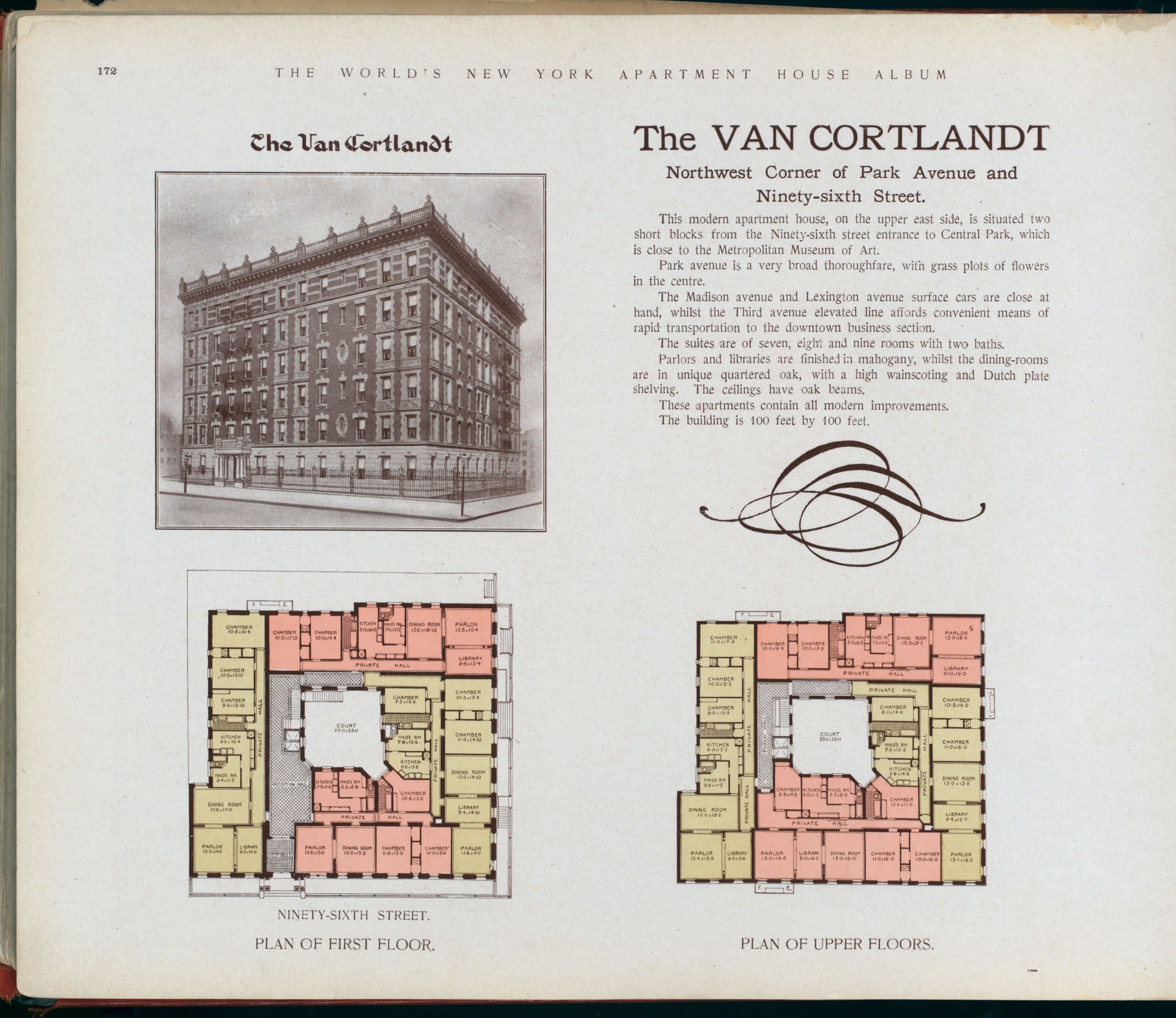 The Van Cortlandt, Northwest corner of Park Avenue and Ninety-sixth Street.