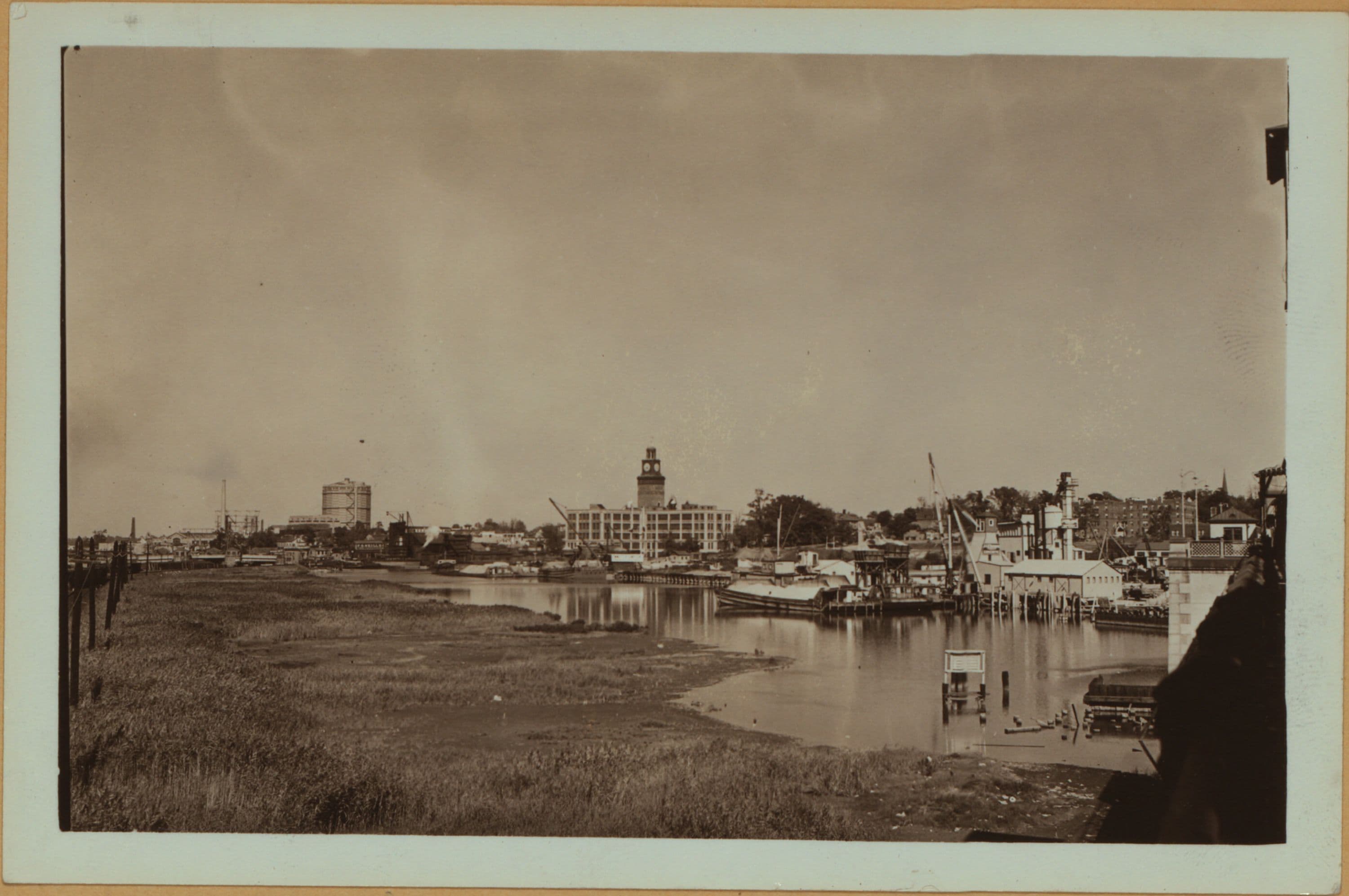 Flushing River - Queens - Roosevelt Avenue - [W. J. Sloan Furniture Company - Tisdale Lumber and Coal Company.], 1935