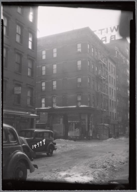 Tenements & storefronts; Blue Star Silk House: Hester St. - Eldridge St., Manhattan