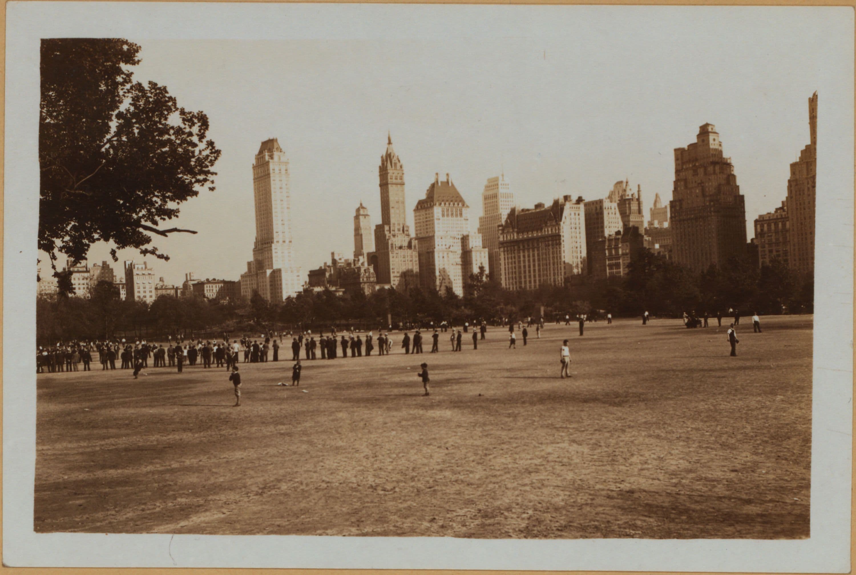 Manhattan: Central Park - Playgrounds [baseball field in the southern end of the Park.]