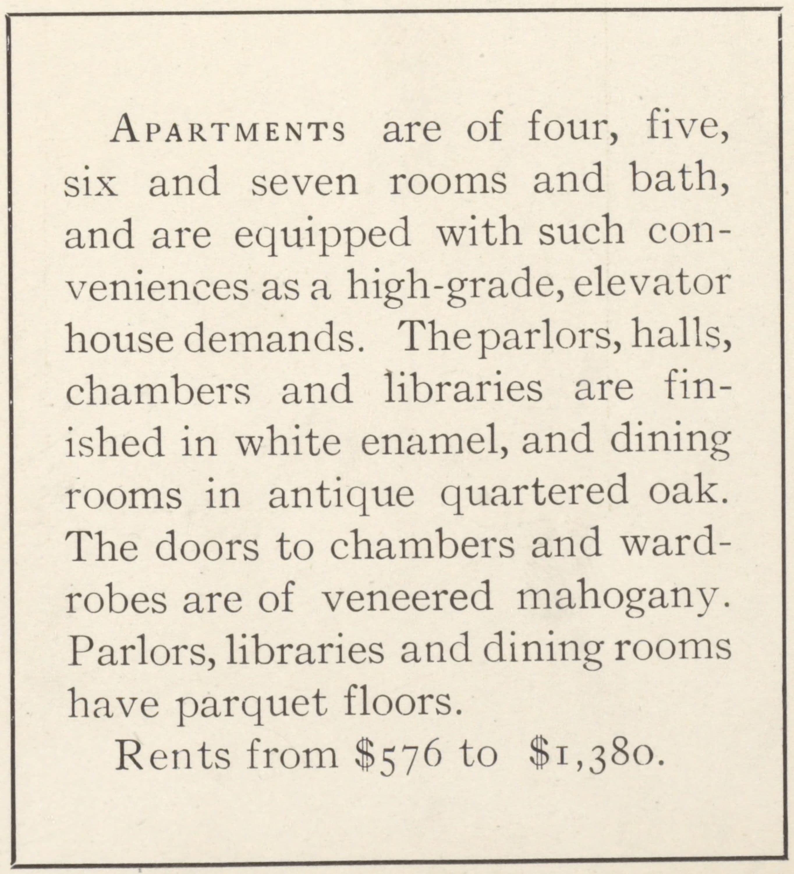 Coronet Court, southeast corner of Riverside Drive and 139th Street; Plan of first floor; Plan of upper floors., 1908