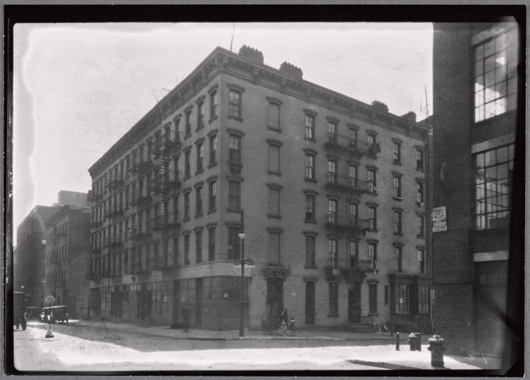 Tenement block: Water St - Montgomery St., Manhattan