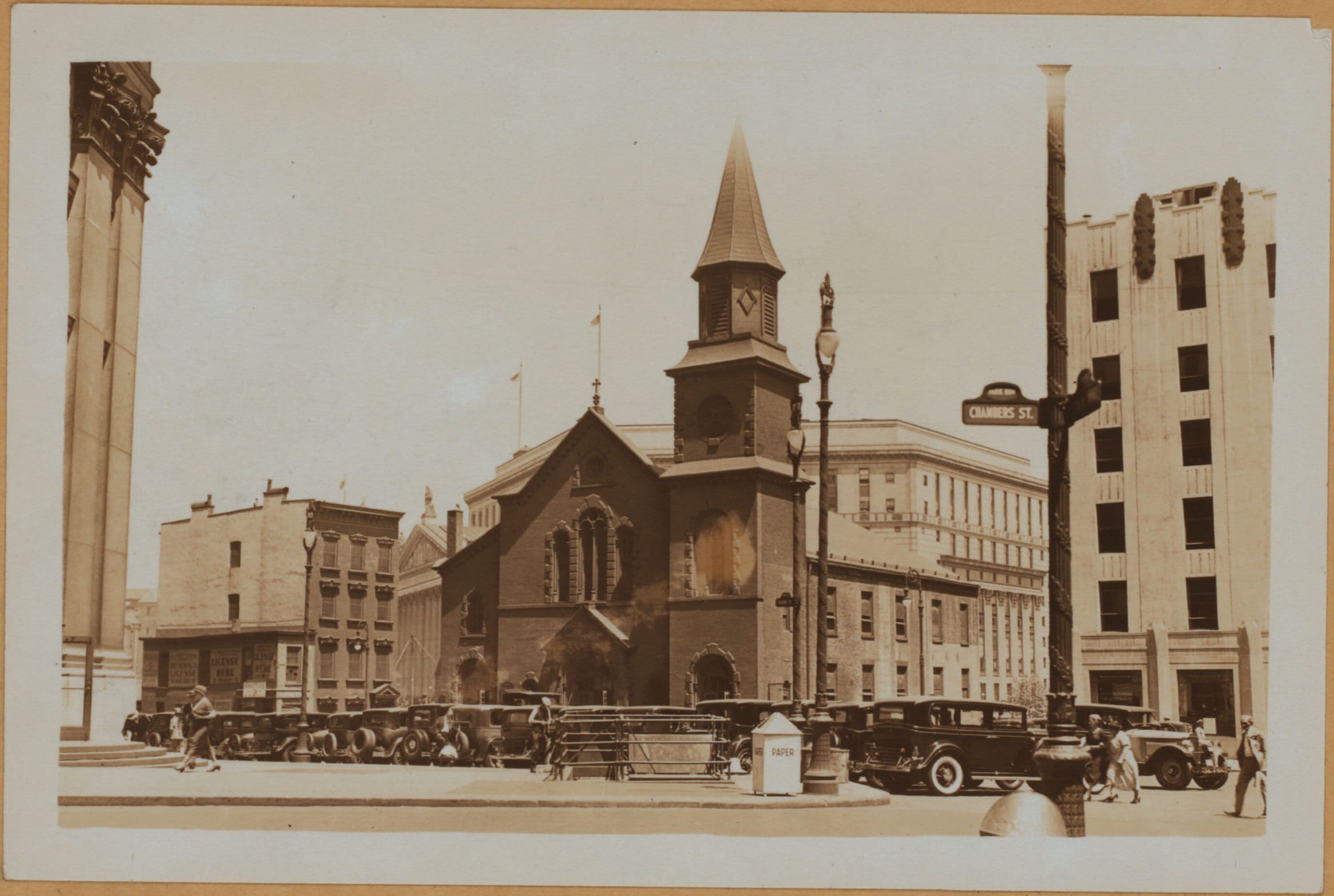 Manhattan: Duane Street - City Hall Place, 1932