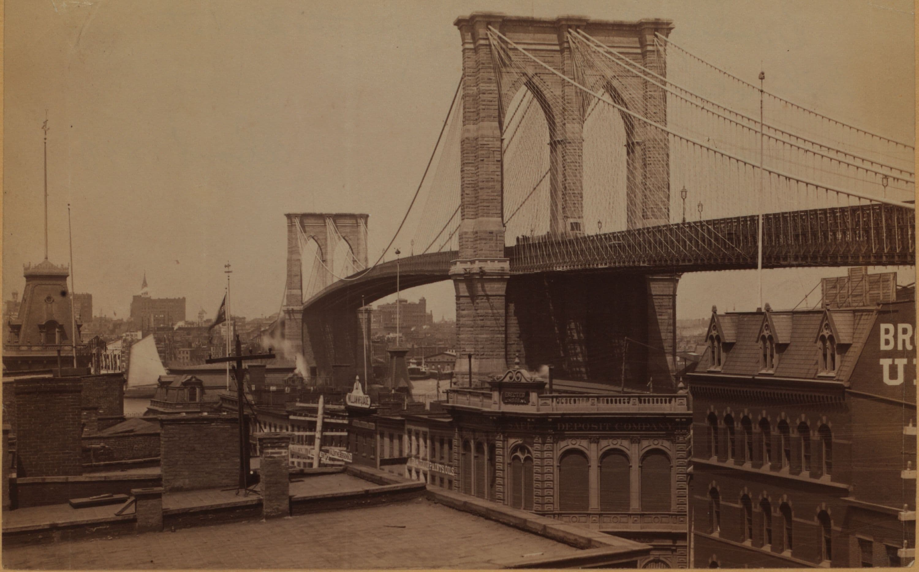 Bridges - Brooklyn Bridge - [Manhattan - East River - Brooklyn.]