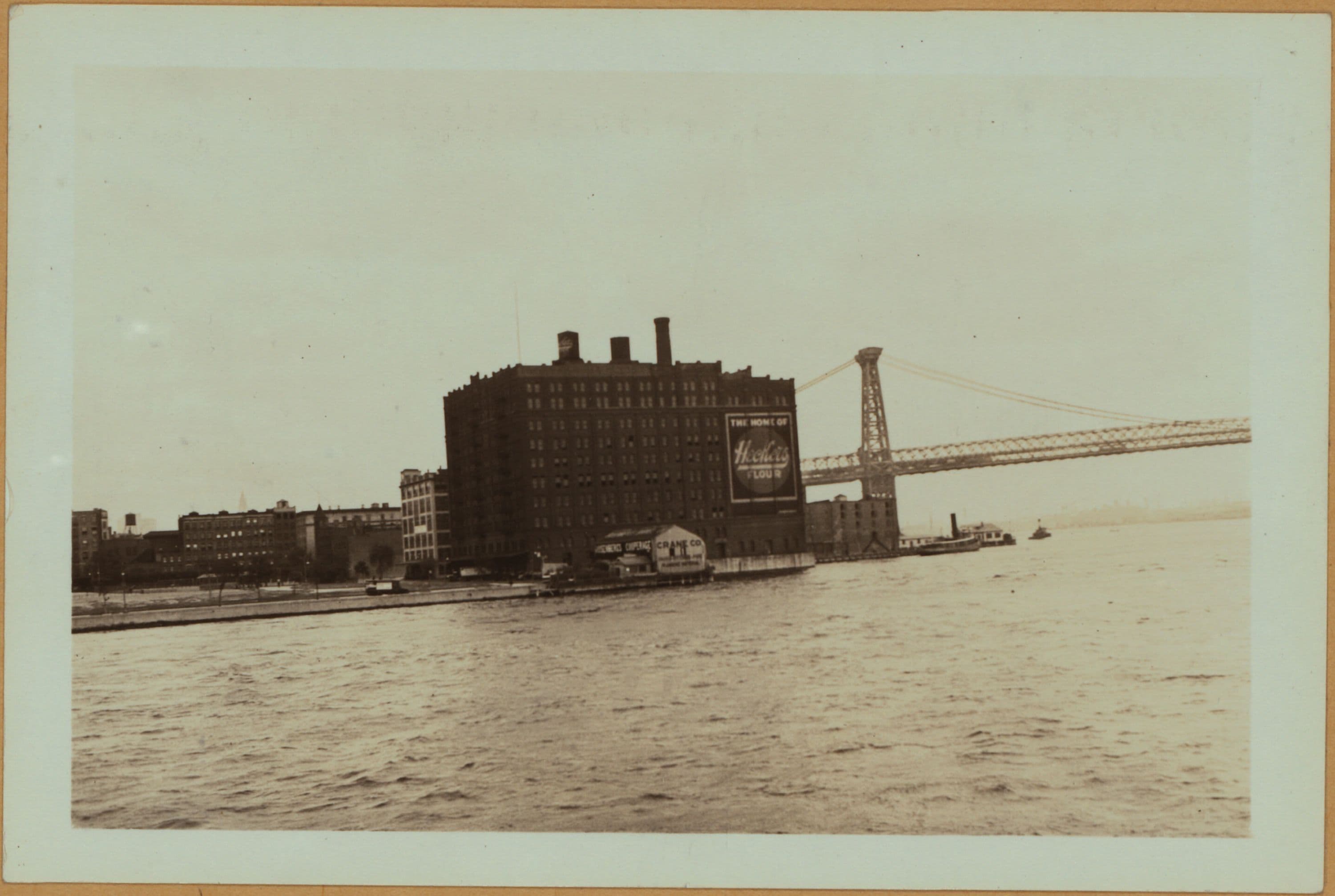 Bridges - Williamsburg Bridge - [Corlears Hook - Fireboat William L. Strong, Engine 66 - Grand Street.], 1929–1935