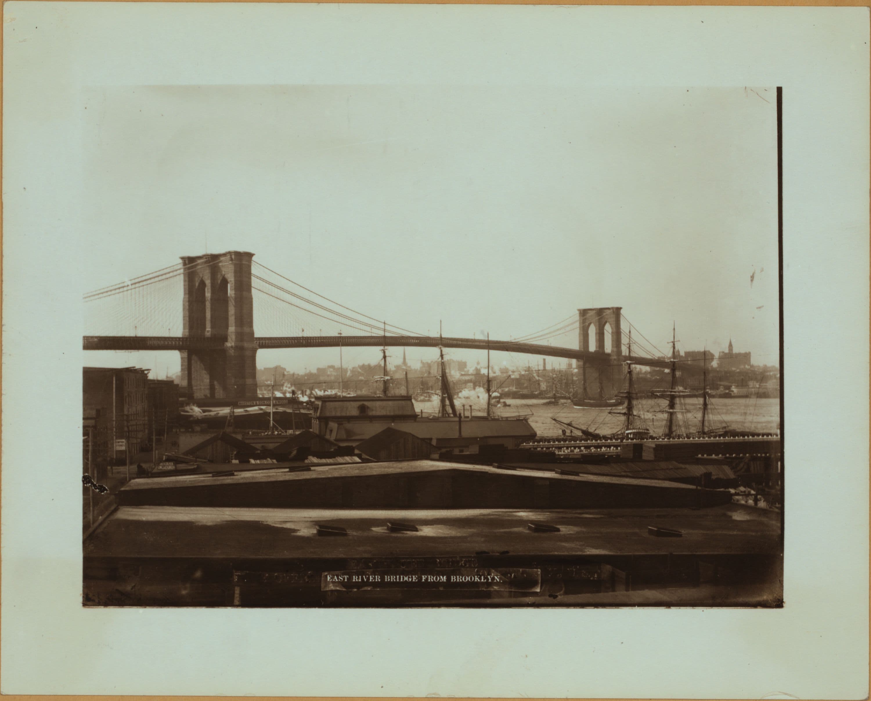 Bridges - Brooklyn Bridge - [East River - Manhattan.]