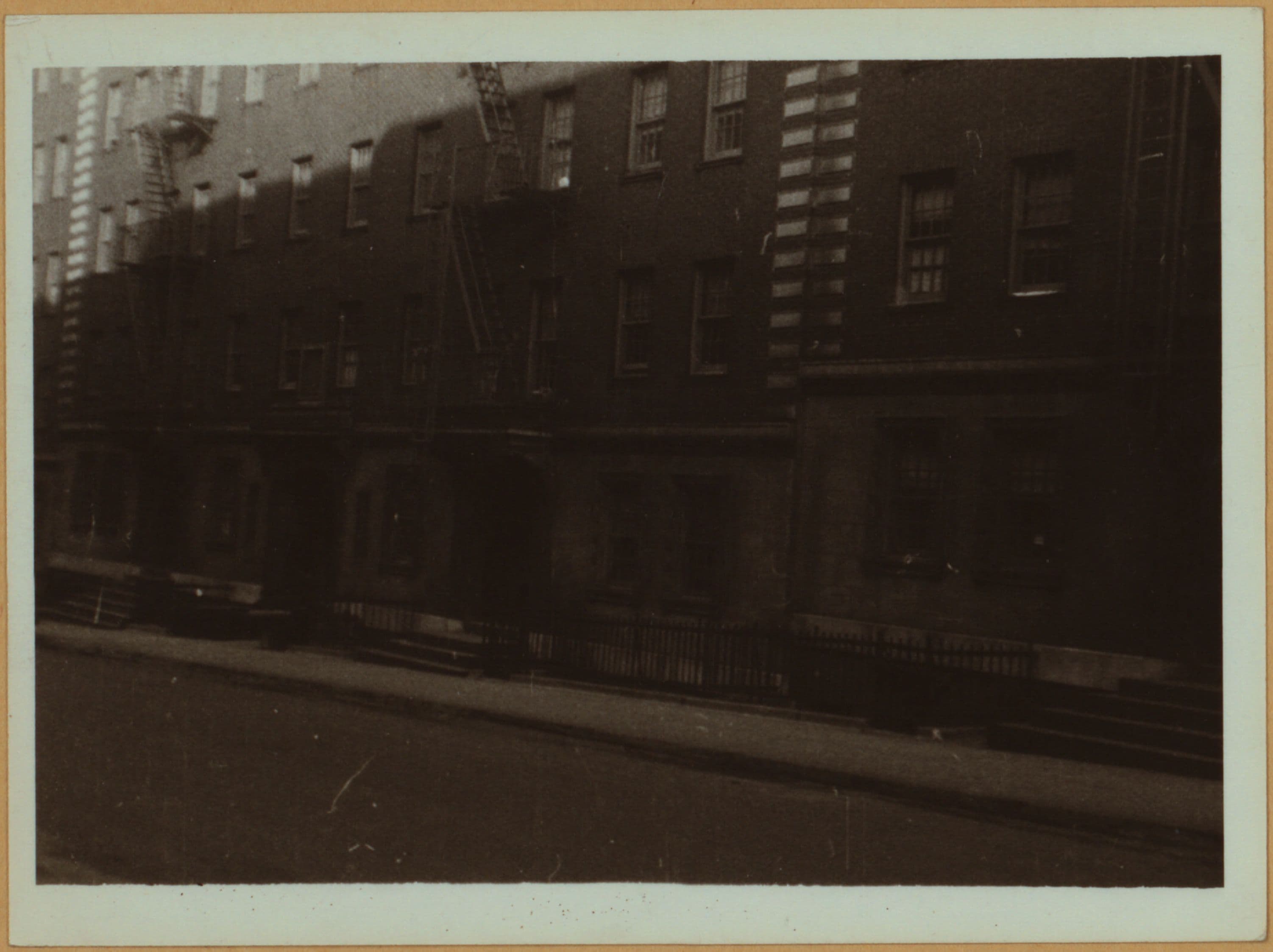 Social conditions - Housing - Views of tenements in poor neighborhoods of Manhattan.