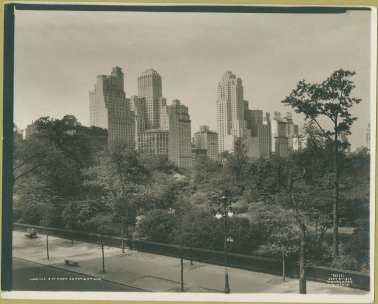 Central Park South - from 63 Street looking southwest