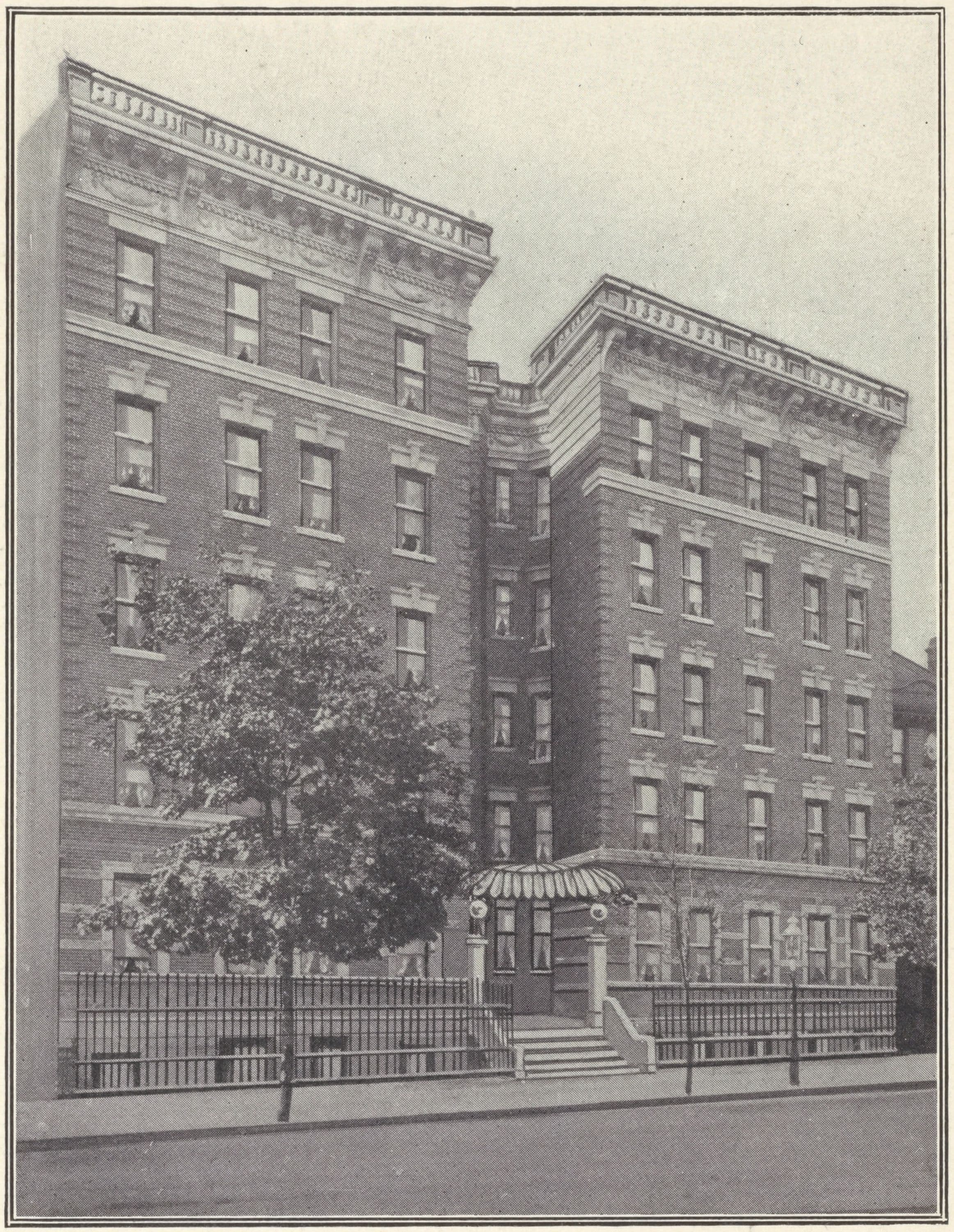 The Bonavista Court, 945-947-949 St. Nicholas Avenue; Plan of first floor; Plan of upper floors.
