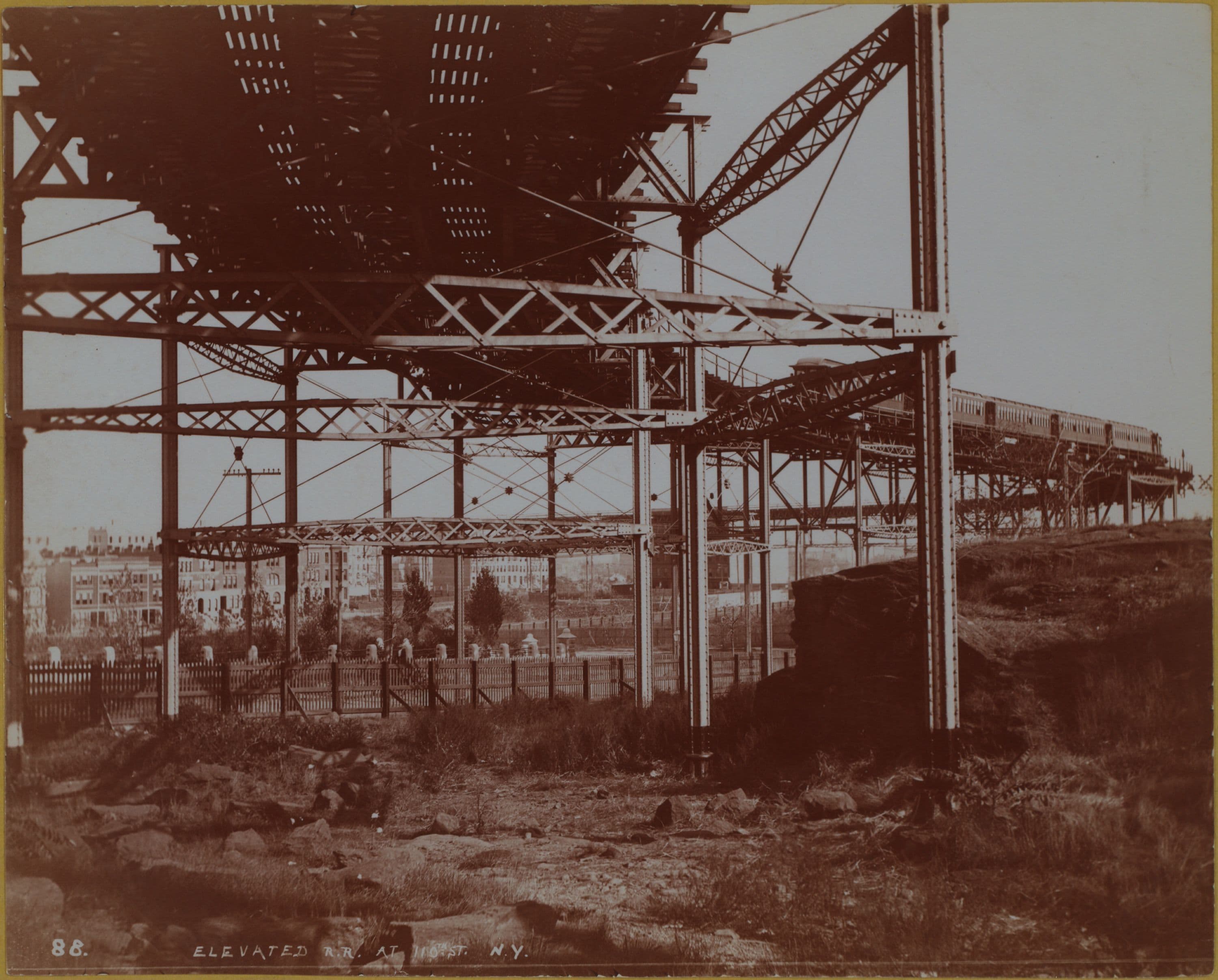 Transportation - Elevated Railroad.
