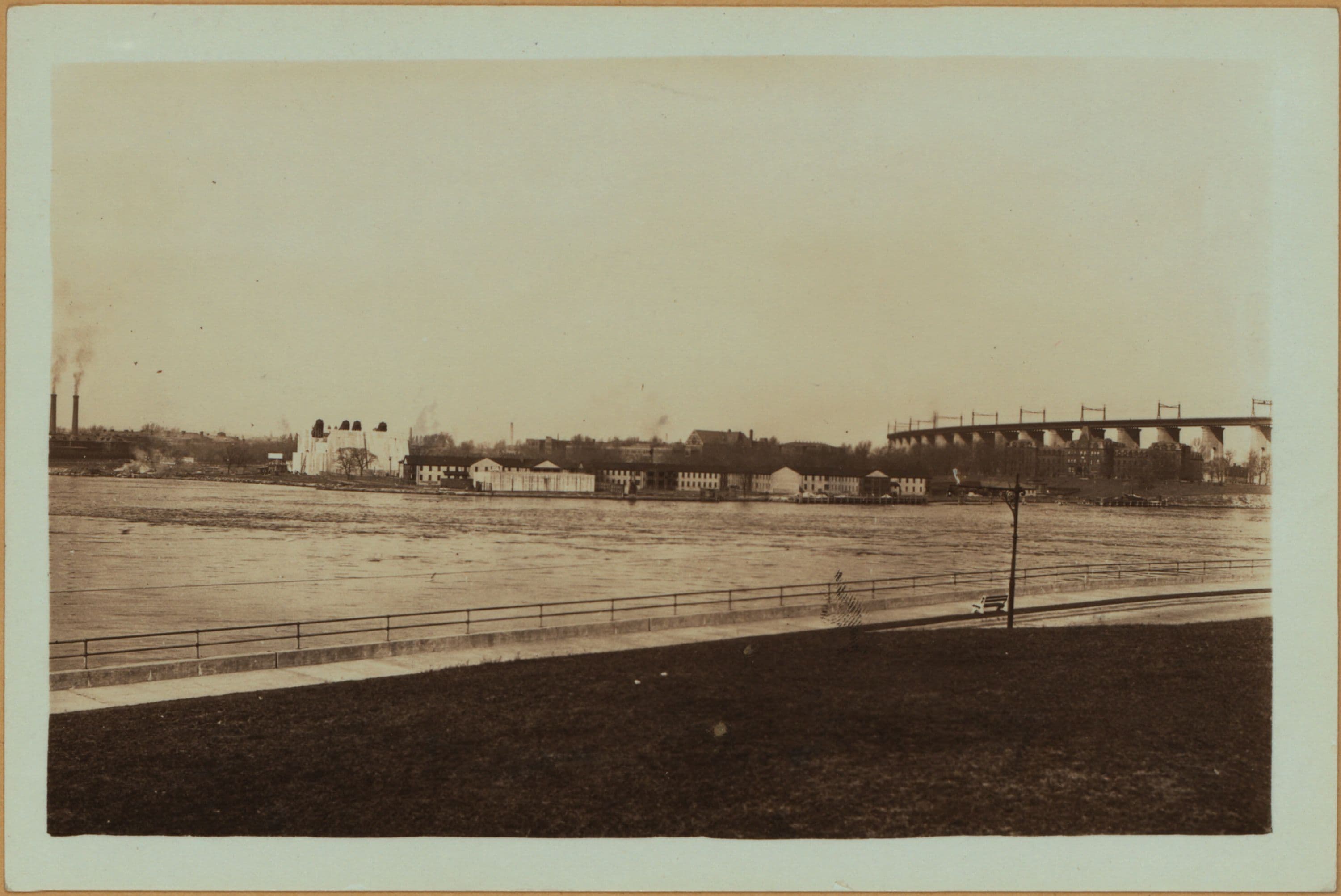 Bridges - Triborough Bridge - [Construction - View of the bridge from the Ward's Island in Queens.]