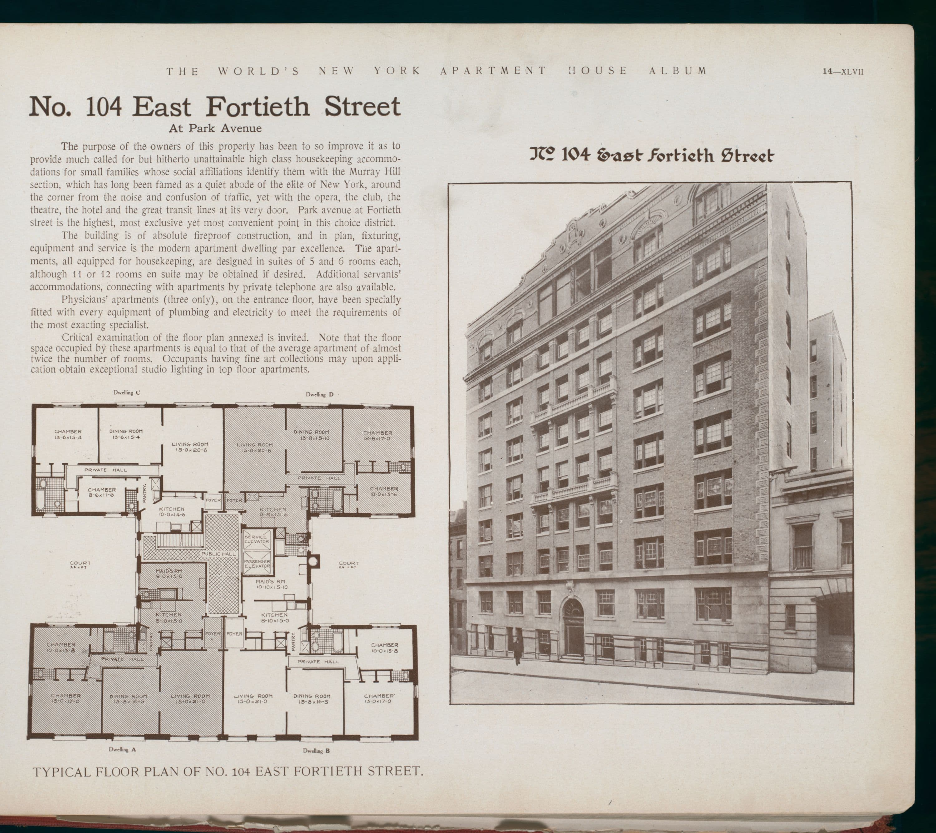 No. 104 East Fortieth Street. At Park Avenue.
