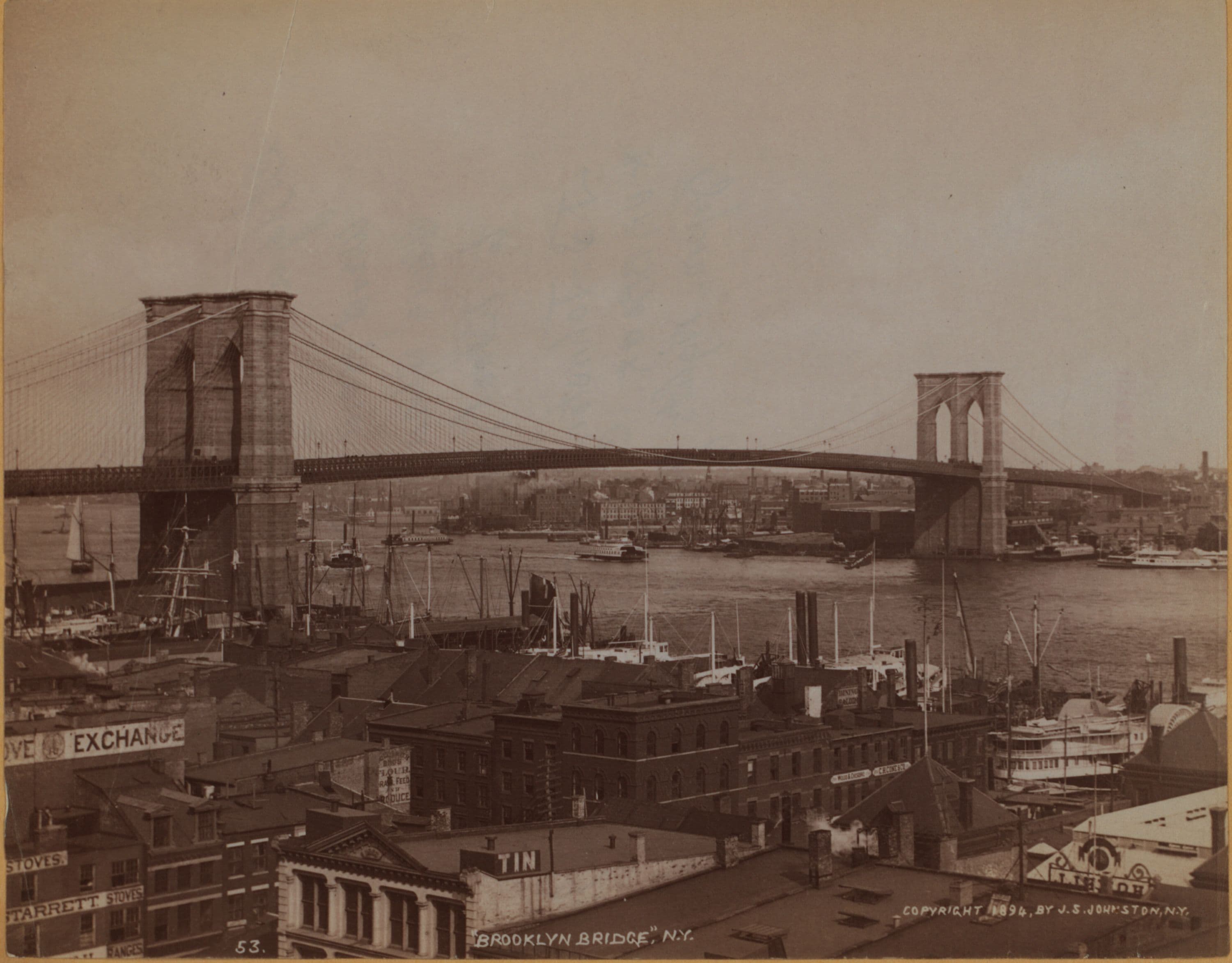 Bridges - Brooklyn Bridge - [Manhattan - East River - Brooklyn.]