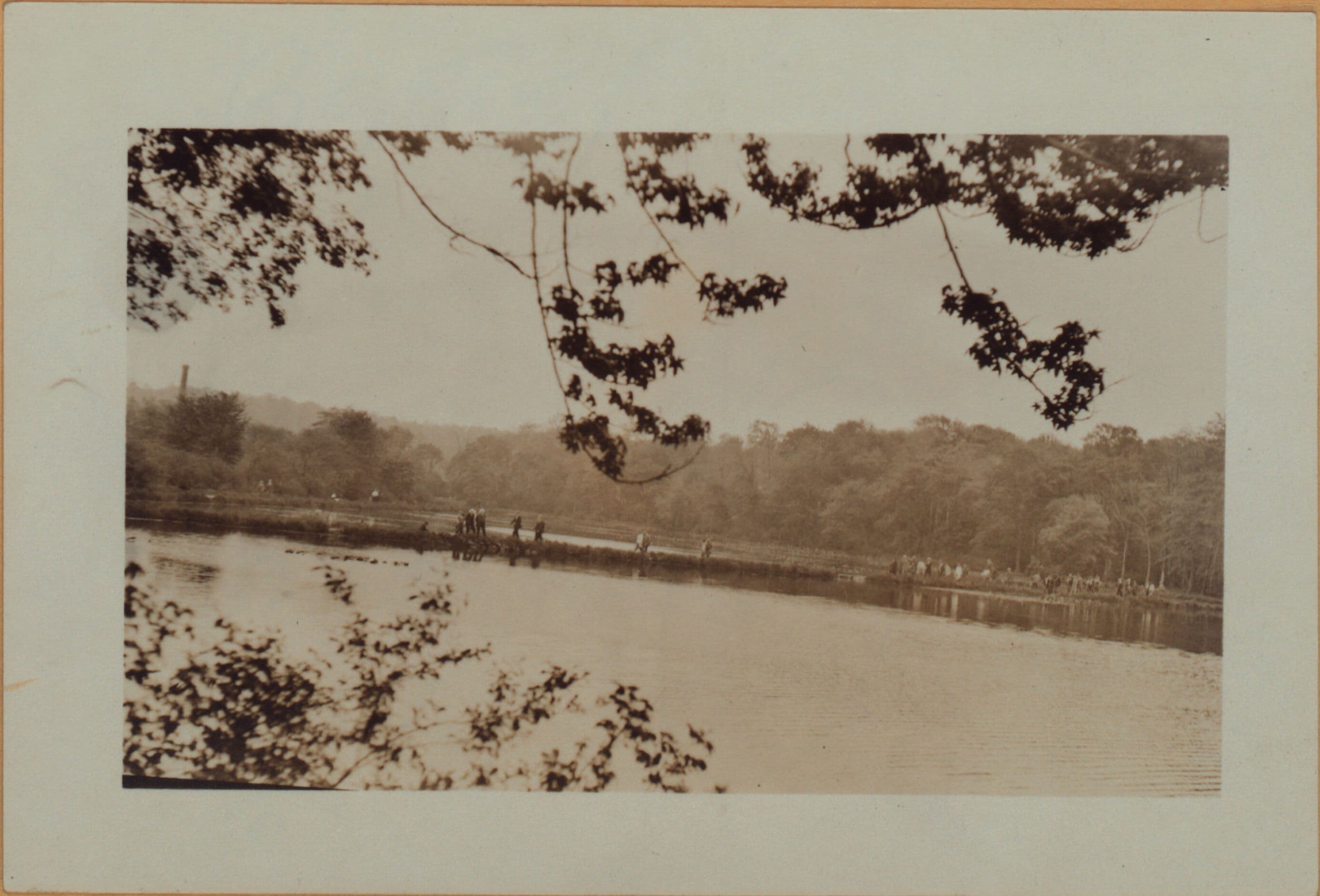 Richmond: [Staten Island] - Clove Lakes Park - [View of Clove Lake in winter.]