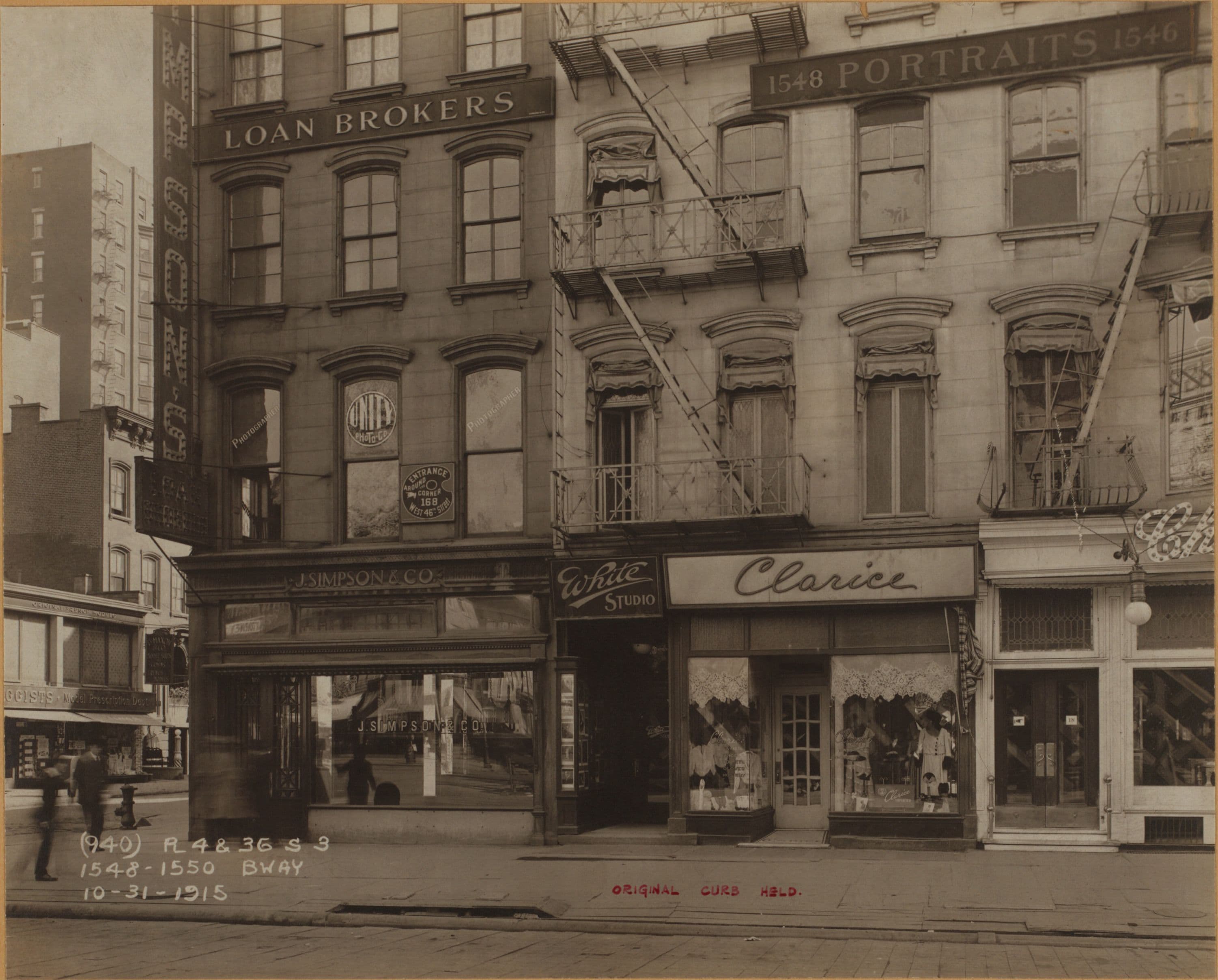 Manhattan: Broadway - 46th Street (West), 1915