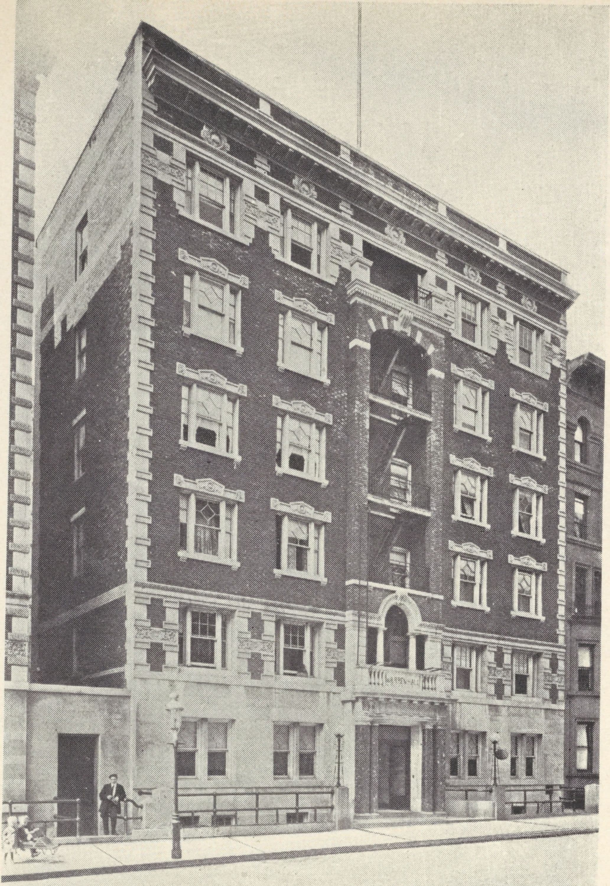 Warren Hall, 404 West 115th Street; Plan of first floor; Plan of upper floors., 1908