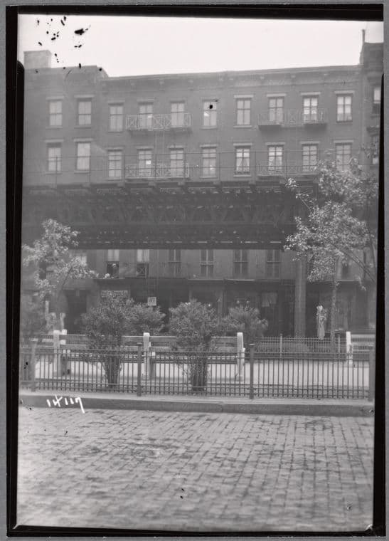Tenements and EL: 43-45 Allen St.-Hester St., Manhattan