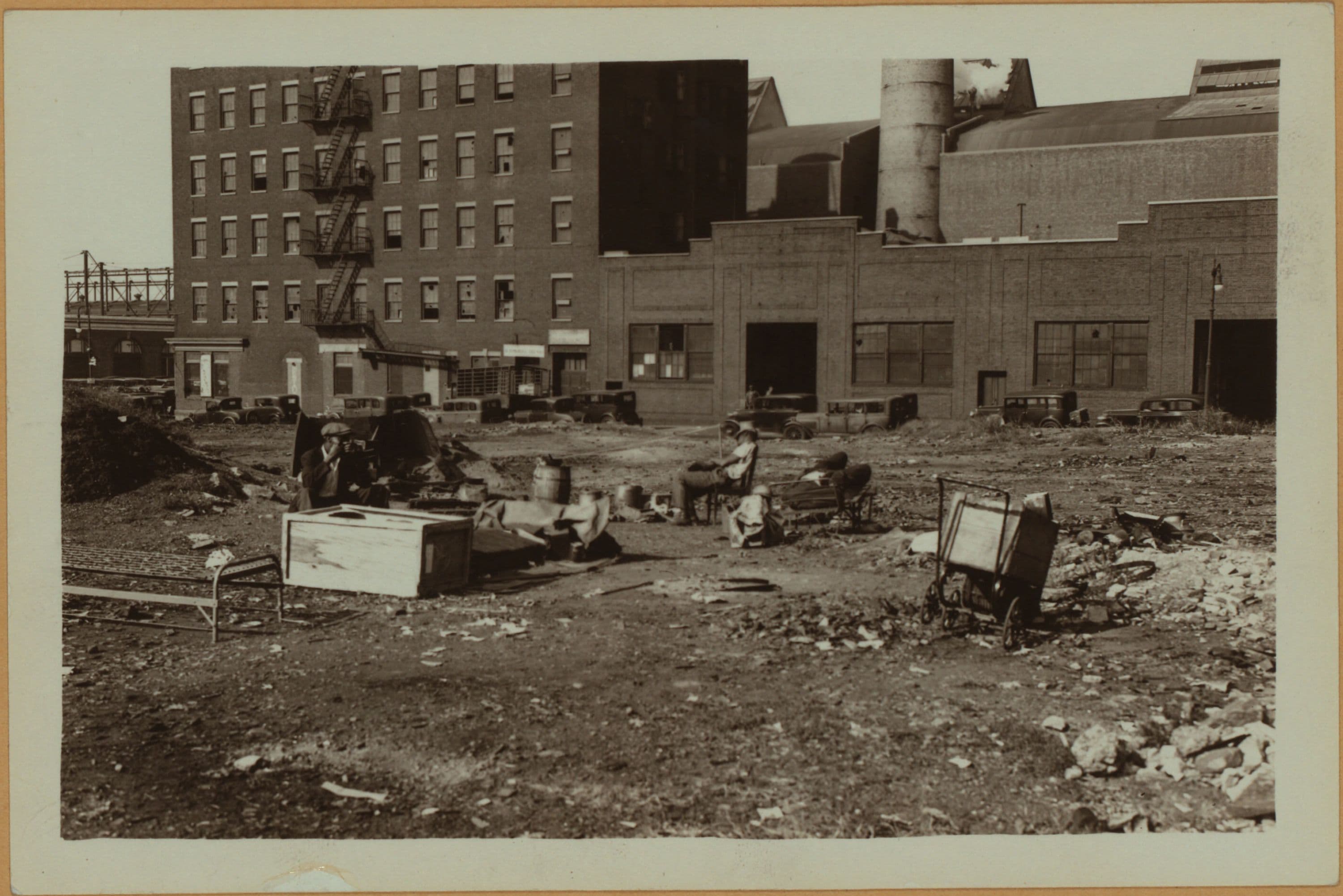 Squatters Colony between 54th and 55th Streets., 1933