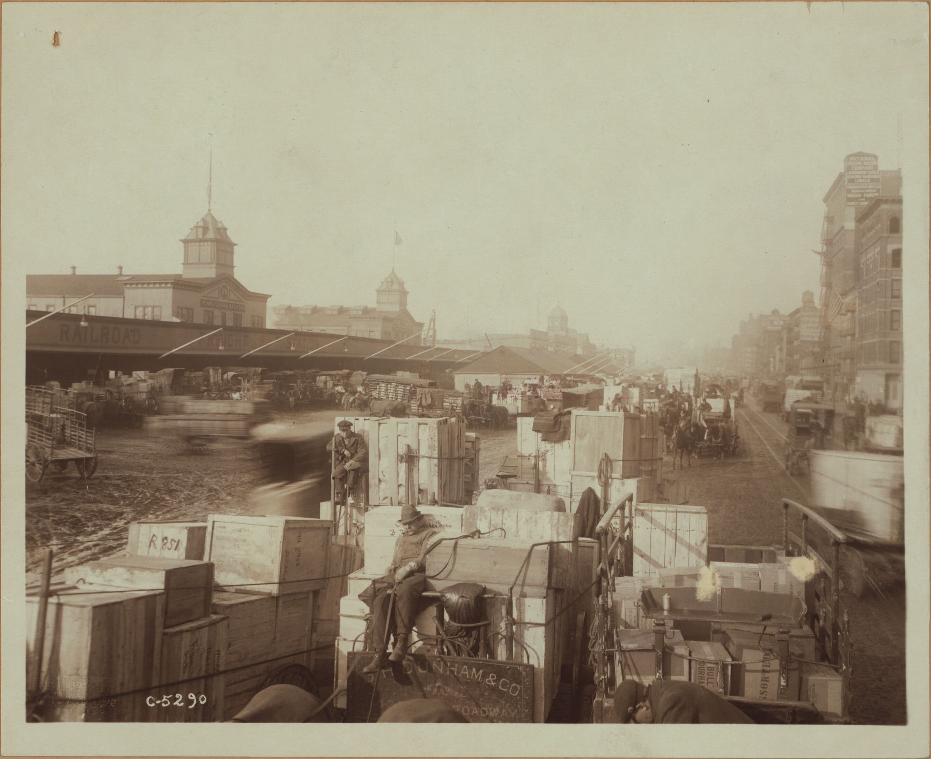 Manhattan: West Street - Hubert Street, 1919