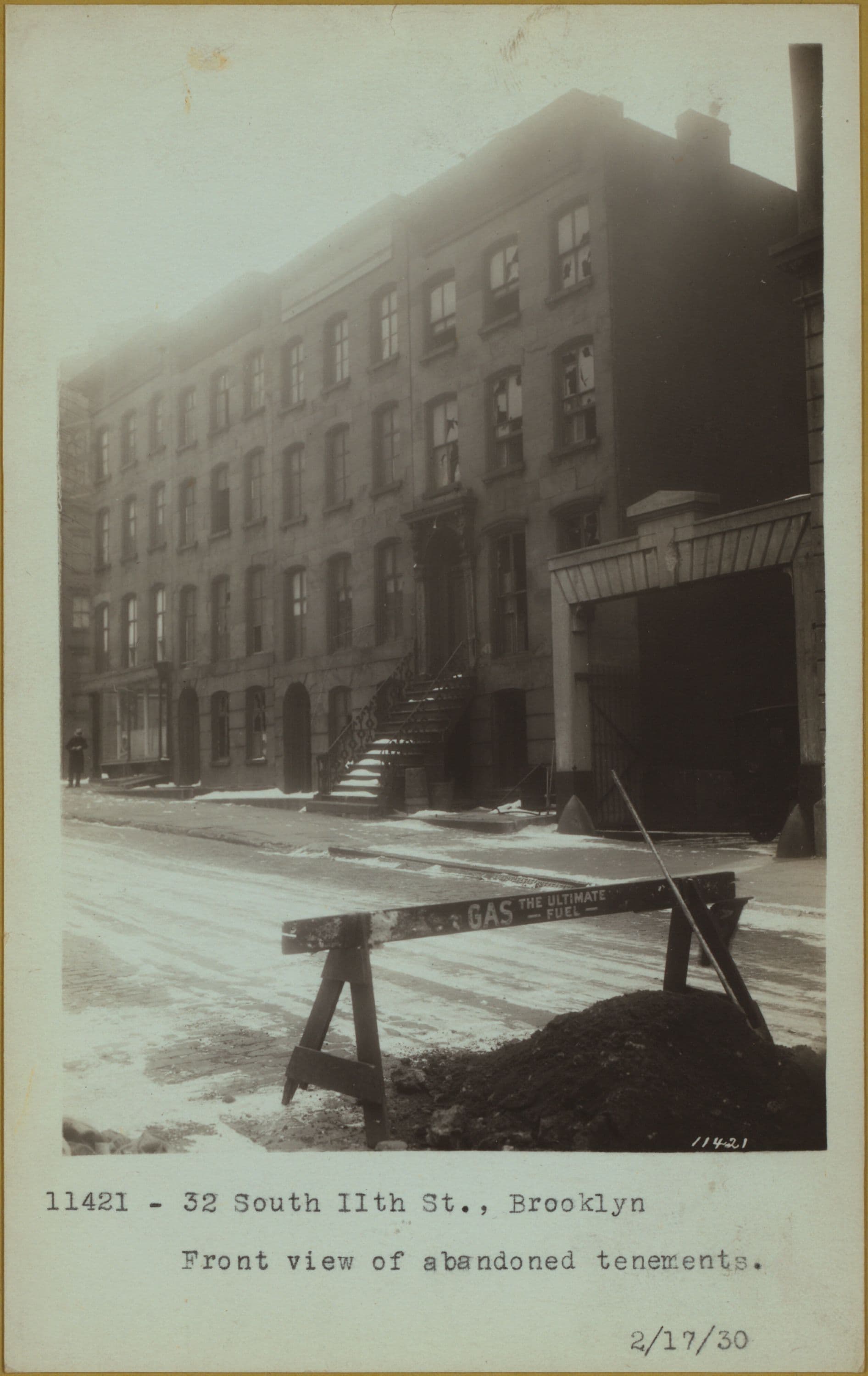 Social conditions - [Abandoned tenements - NYC Housing Authority, Slum Clearance program.], 1930