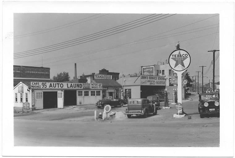 Northwest corner of Review Avenue (crossing left to right) and Van Dam Street, Queens