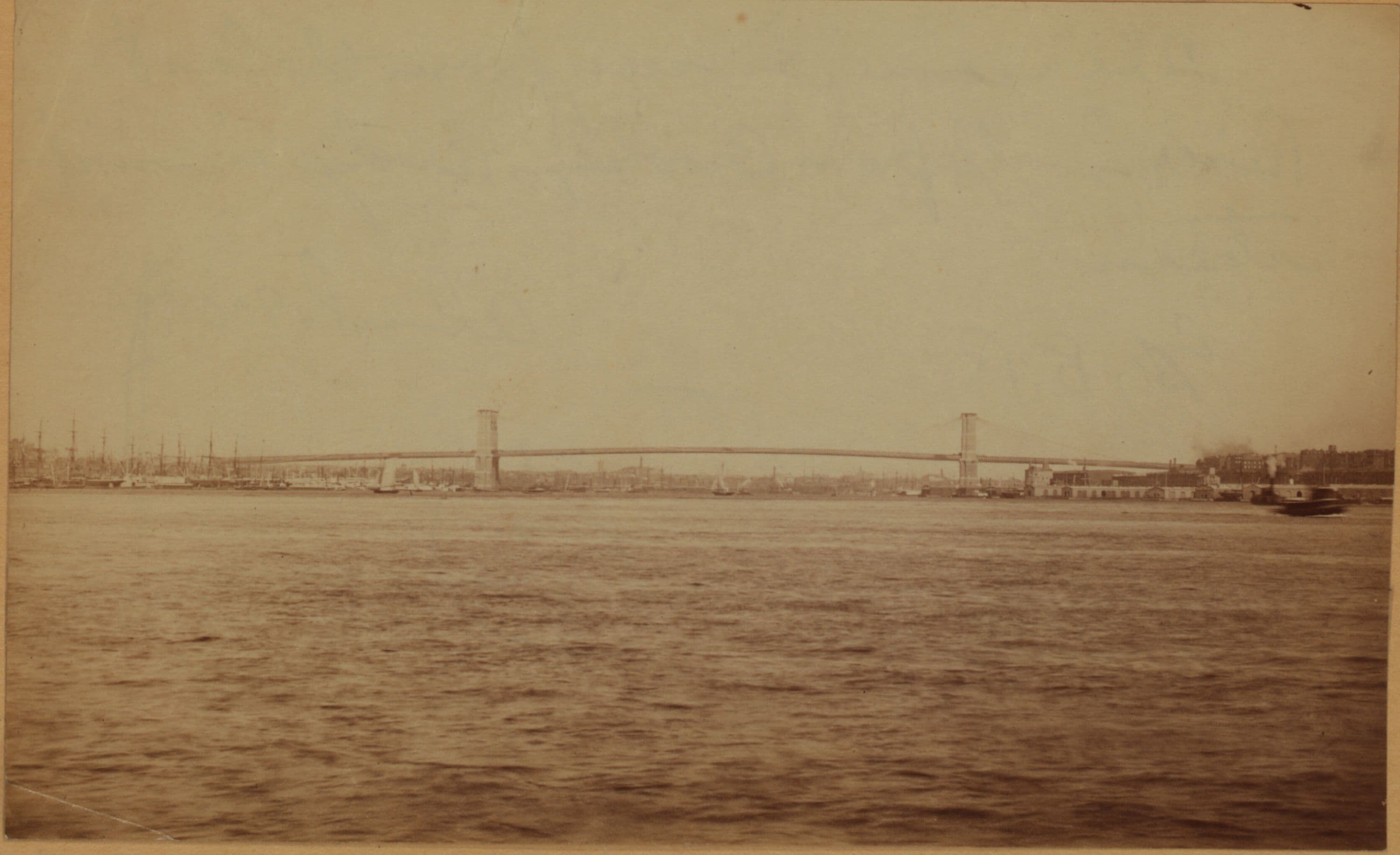 Bridges - Brooklyn Bridge - [Midstream on the East River.]