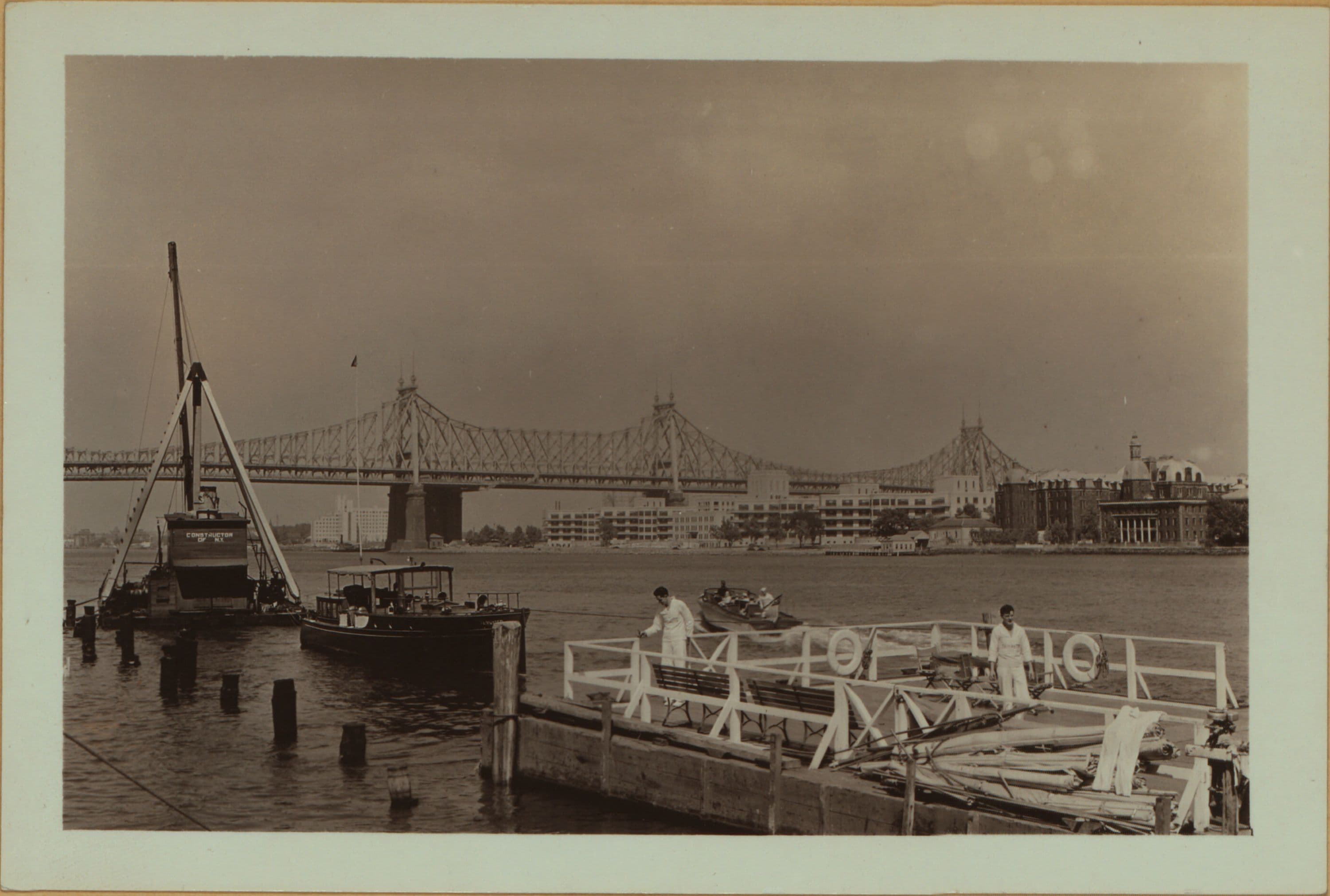 Bridges - Queensboro [Queensborough] Bridge - [View of the bridge from East 48th Street in Manhattan.]