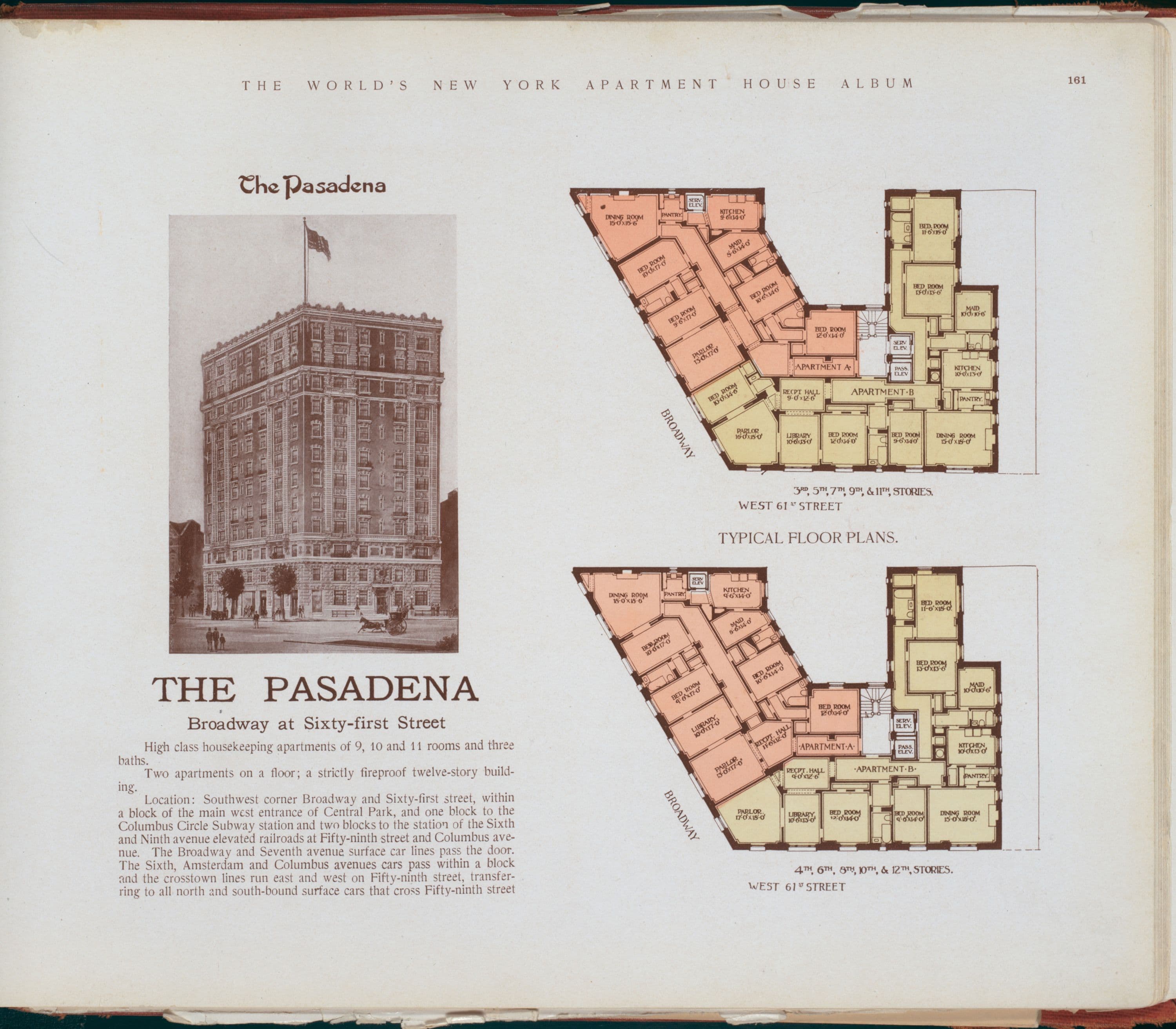 The Pasadena, Broadway at Sixty-first Street.
