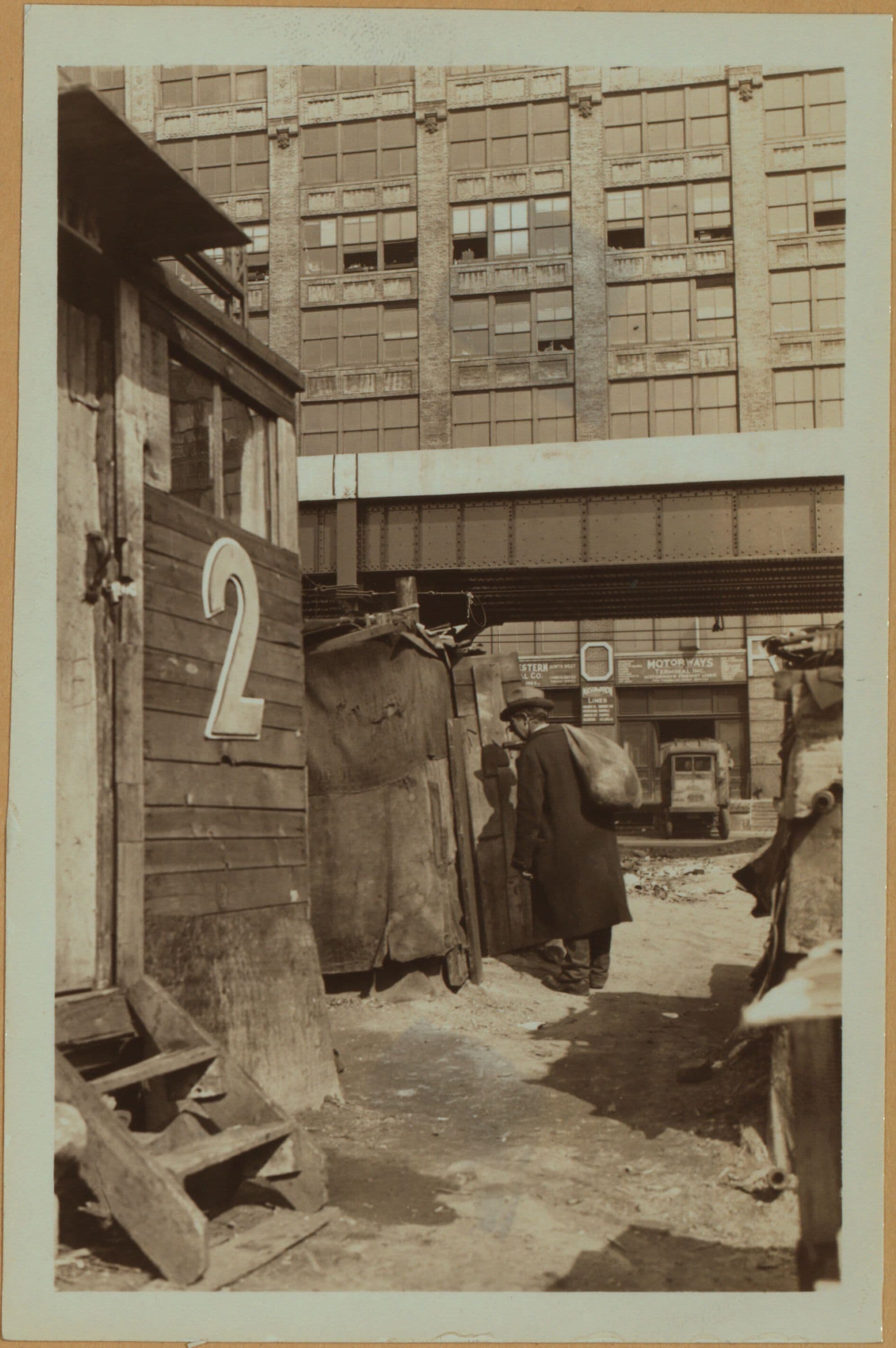 Squatters Colony at the Morton Street and Washington Street.