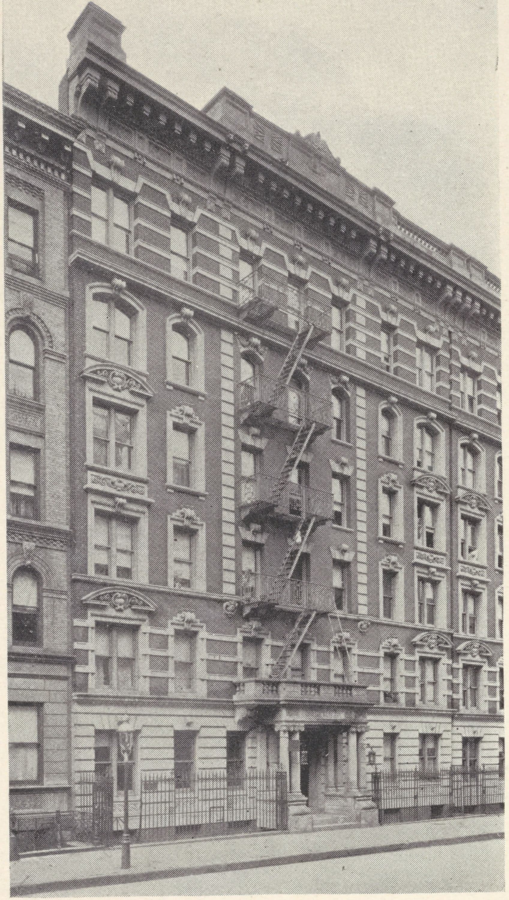 The Robert, 14-16 West 107th Street; Plan of first floor; Plan of upper floors.
