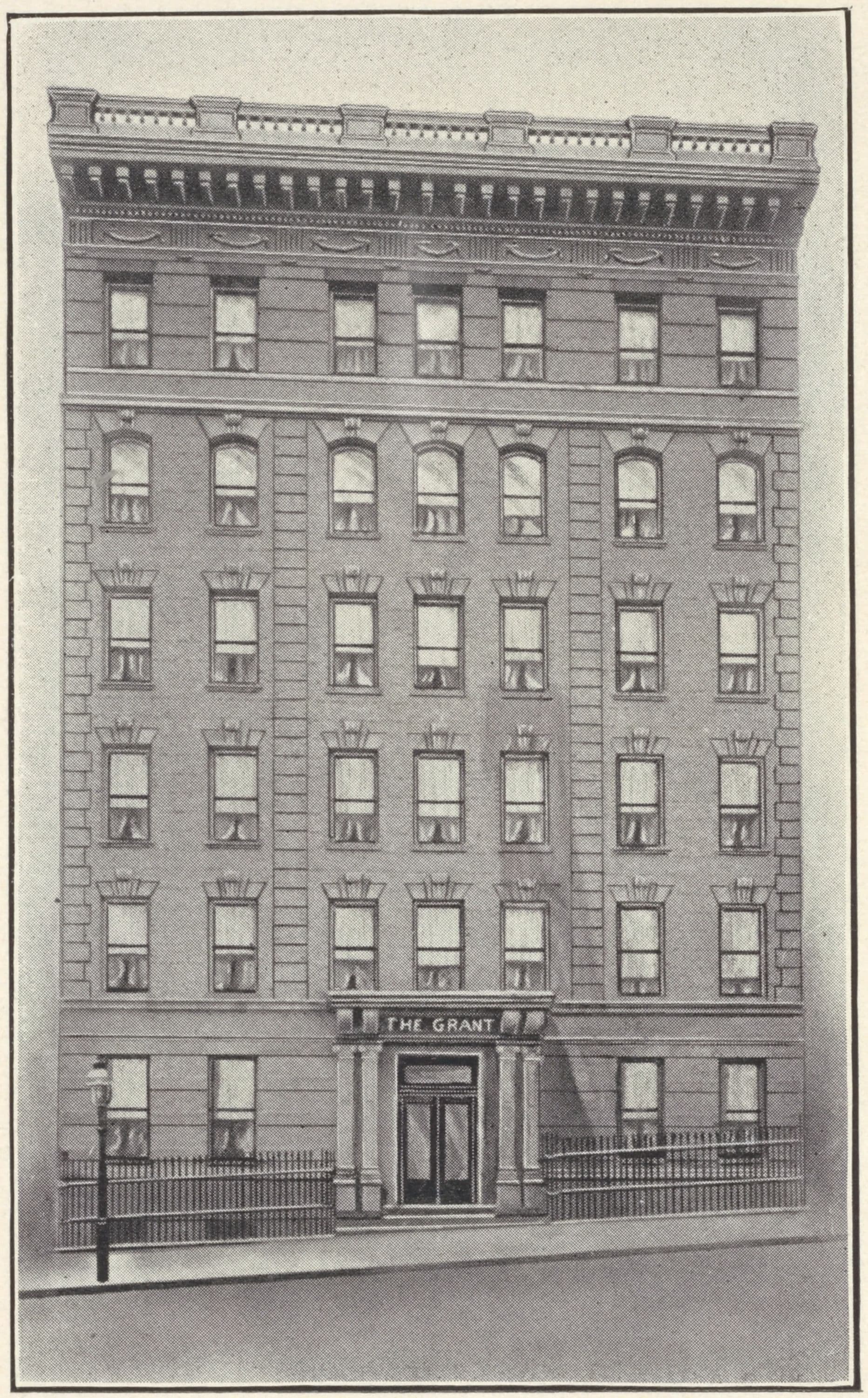 The Grant, 518 West 122nd Street; Plan of first floor; Plan of upper floors., 1908