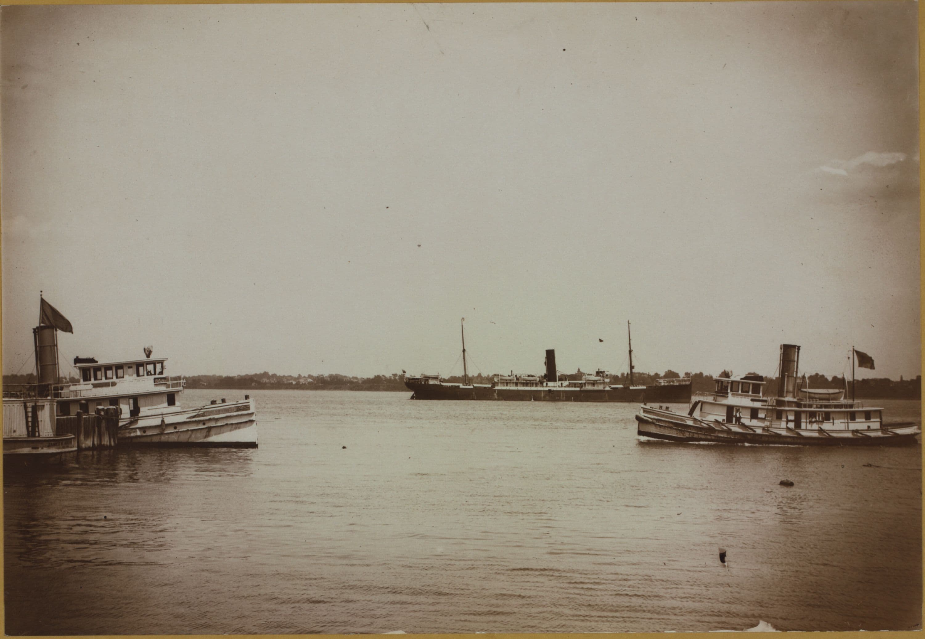 Islands - Hoffman Island - [S.S. Perugia held in quarantine.]
