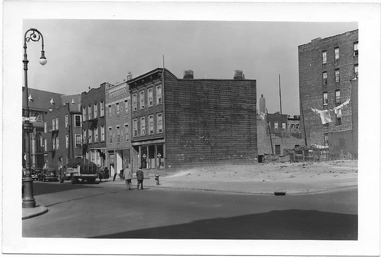 Throop Avenue at Hopkins Street and Flushing Avenue, to East, Brooklyn