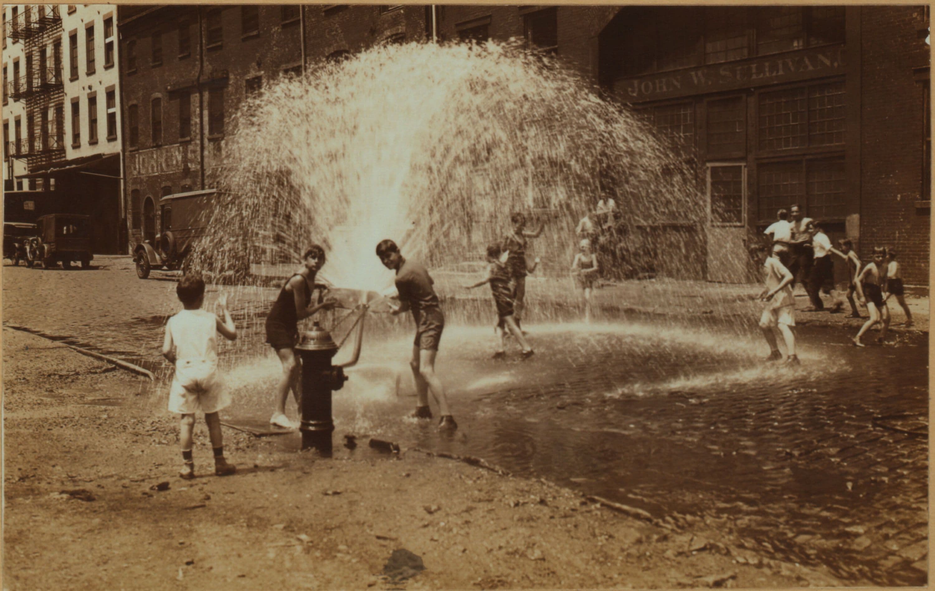 Recreation and hobbies - Bathing. [Manhattan: 113th Street - Park Avenue.]
