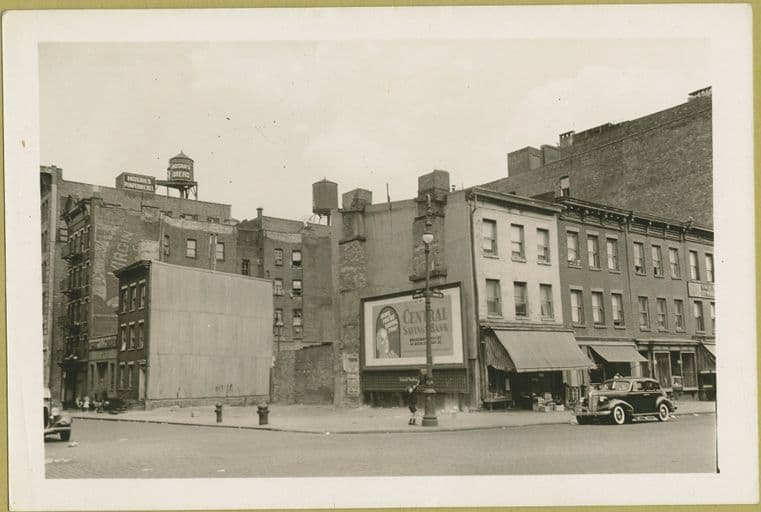 Lewis Street - Grand Street, northwest corner