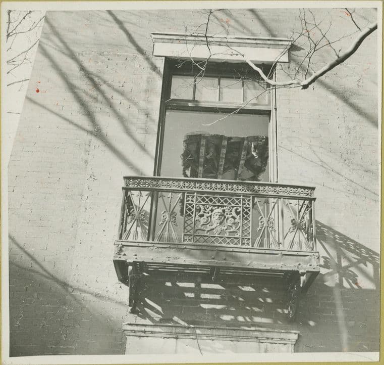 Washington Sq. North - Fifth Avenue [balcony detail]