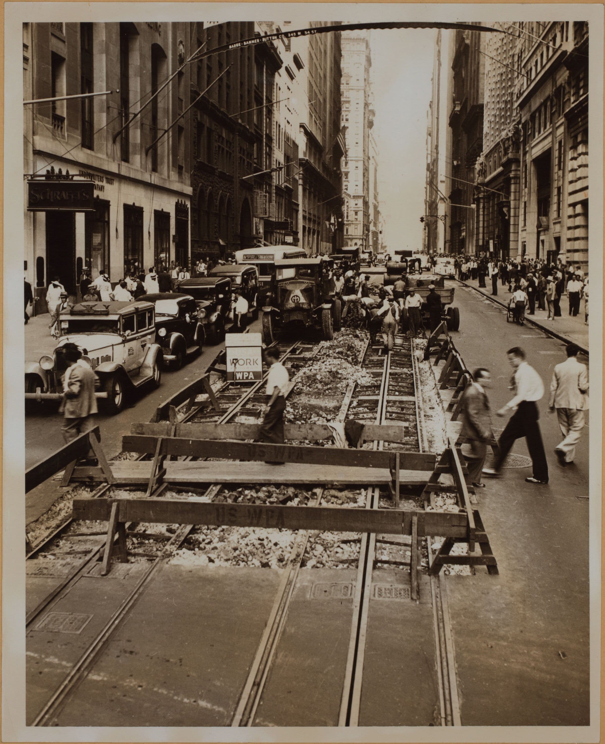 Manhattan: Broadway - Morris Street, 1936