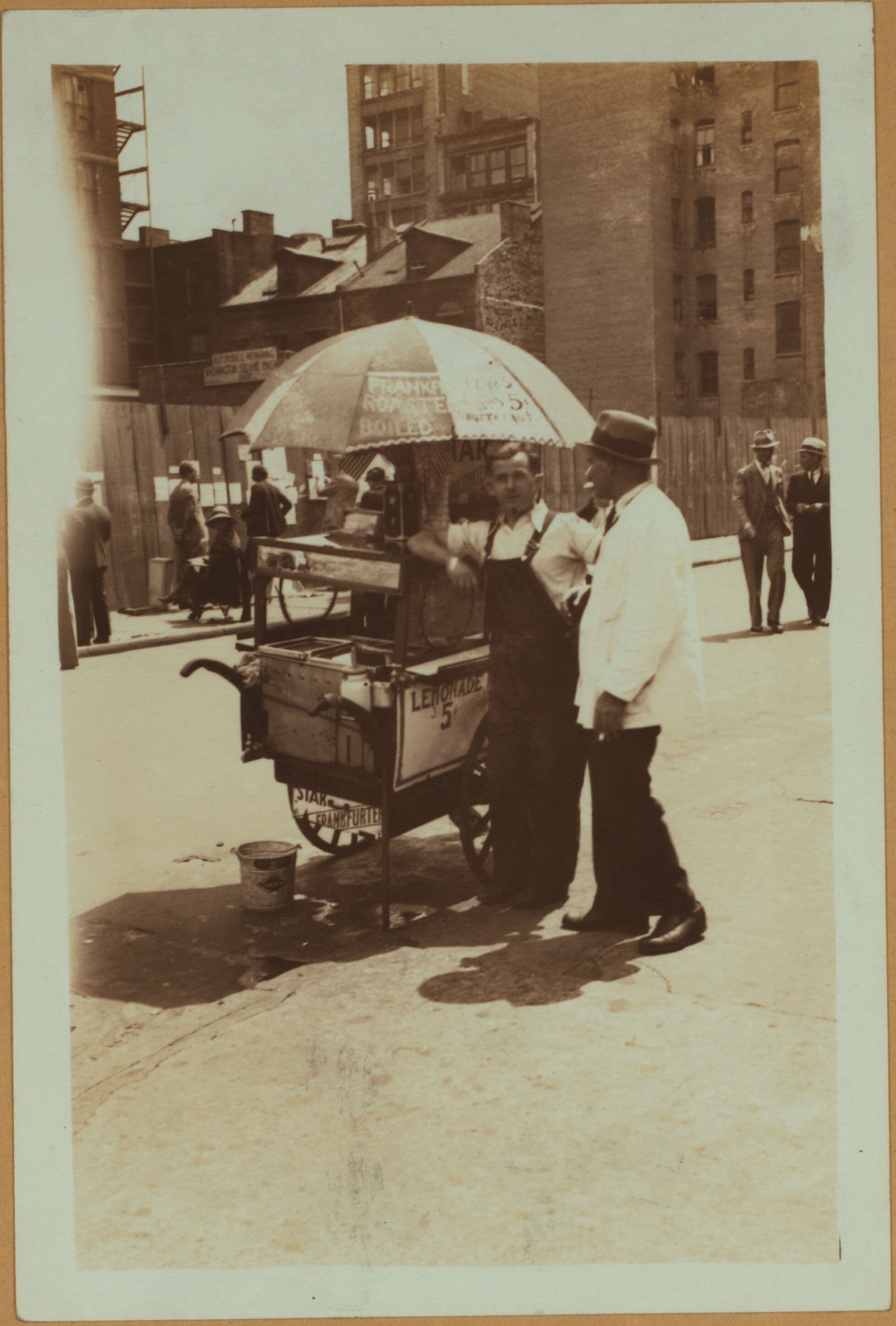 Occupations - Peddlers - Food - Refreshment Vendors - Hot Dogs - [Brooklyn]., 1933–1935