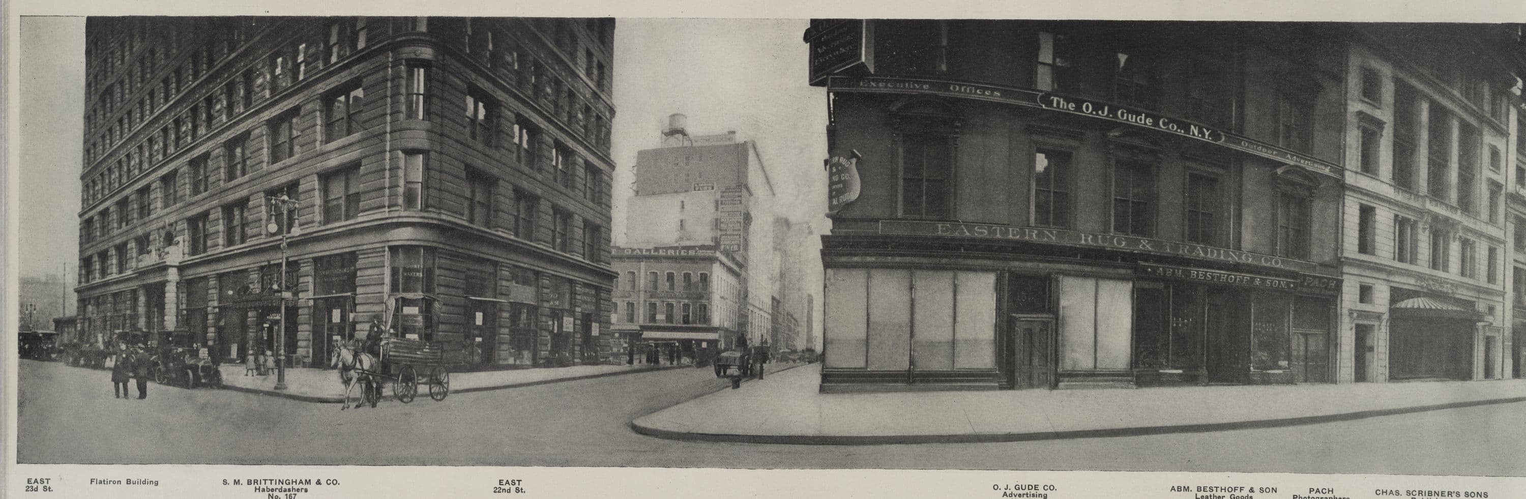 No. 155 Chas. Scribner's Sons, publishers - O.J. Dude Co. - Flatiron Building - East 23rd St.]