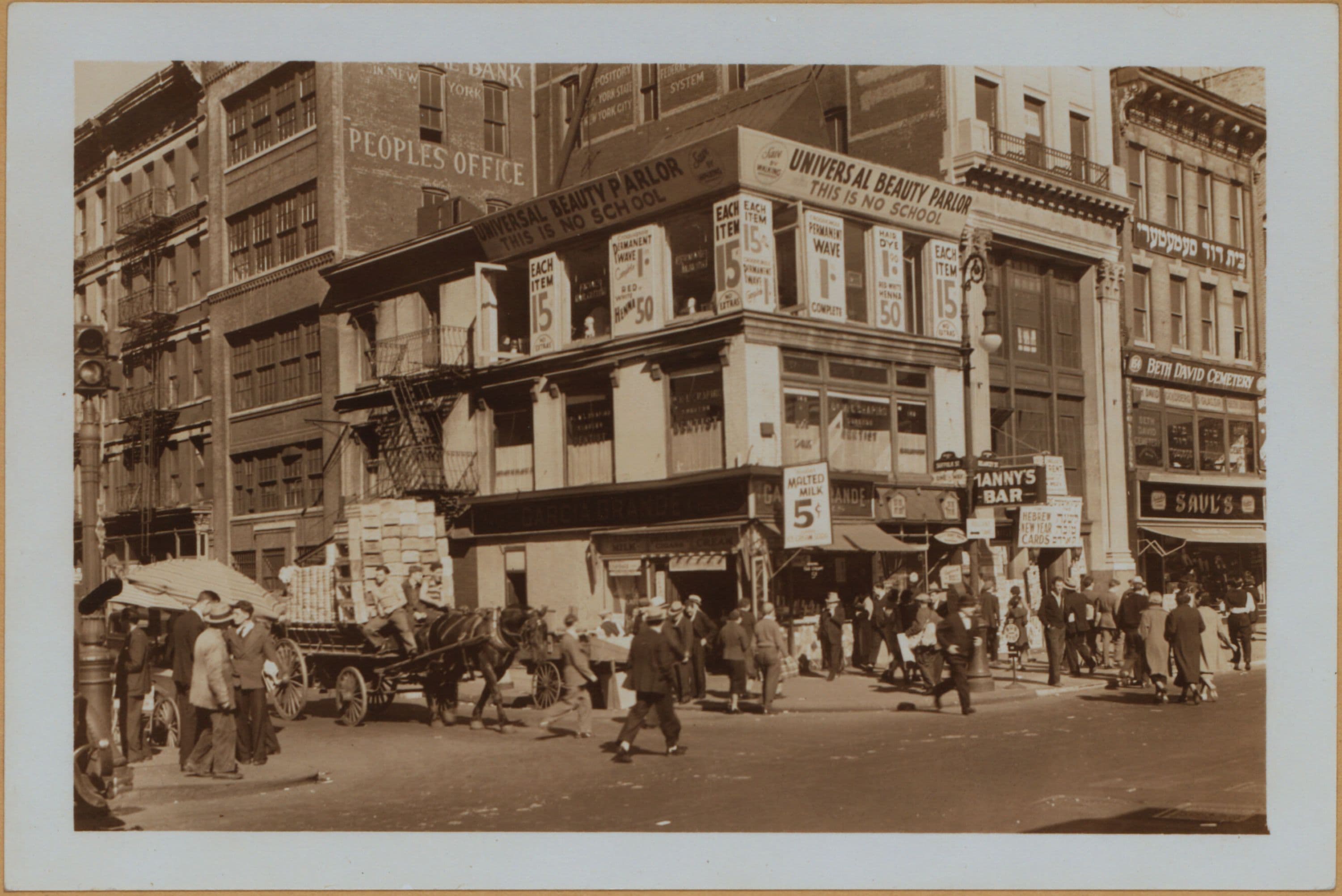 Manhattan: Delancey Street - Suffolk Street, 1936