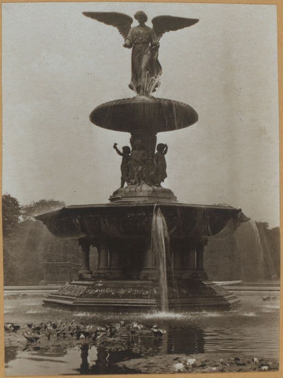 Manhattan: Central Park - Bethesda Fountain; Terrace Fountain and the Lake., 1905–1928