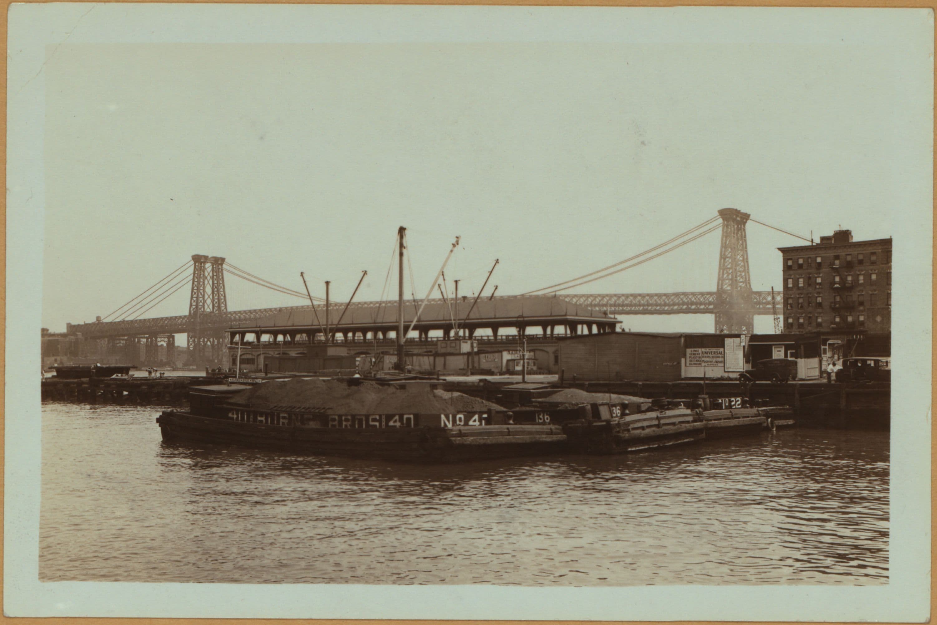 Bridges - Williamsburg Bridge [spans the East River, beginning at Delancey Street in Manhattan and terminating in Williamsburg, Brooklyn.]