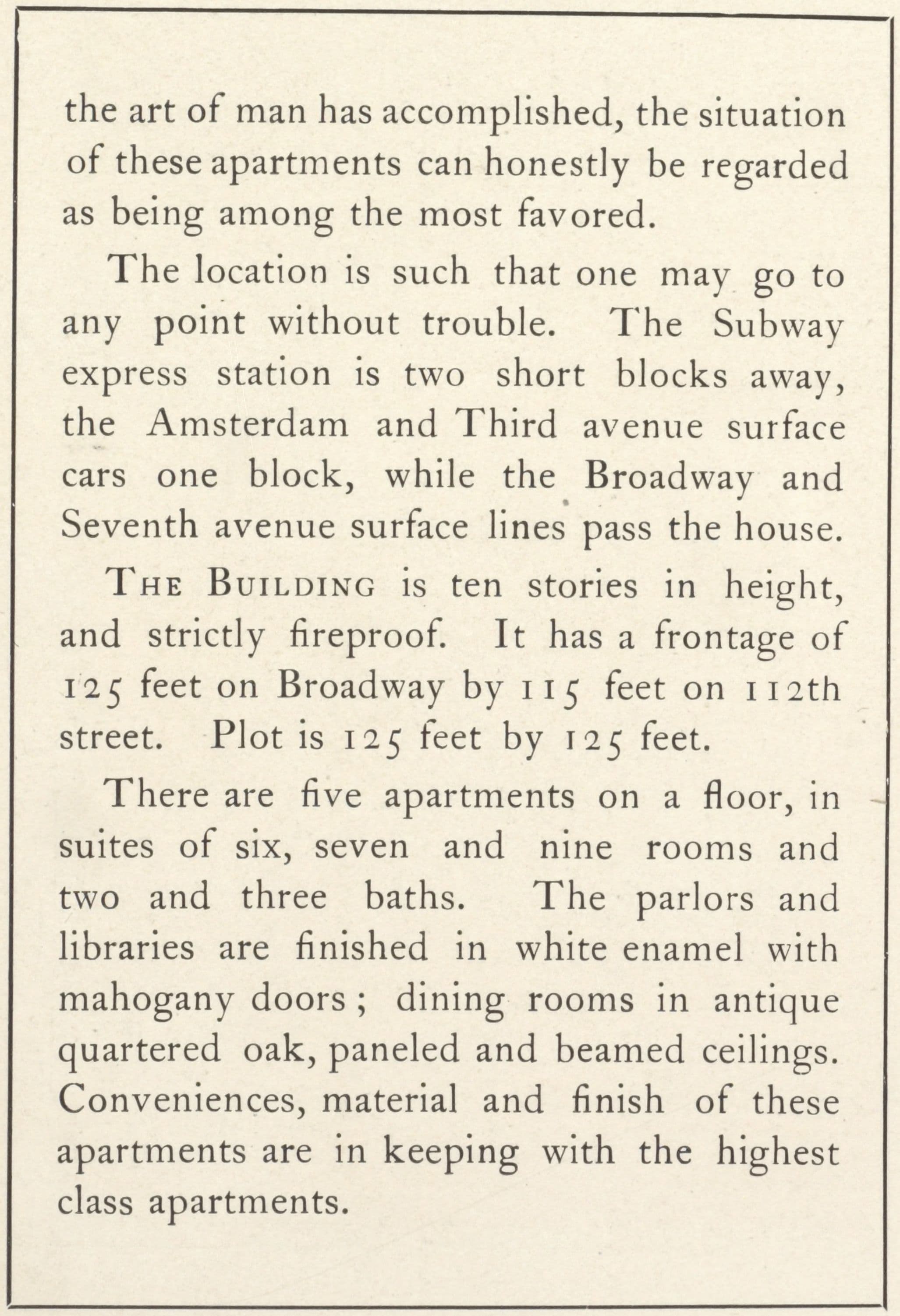 The Washington Irving, Southeast corner Broadway and One hundred and twelfth Street ; Columbia Library ; Grant's Tomb, Barnard College ; Cathedral of St. John the Divine., 1908