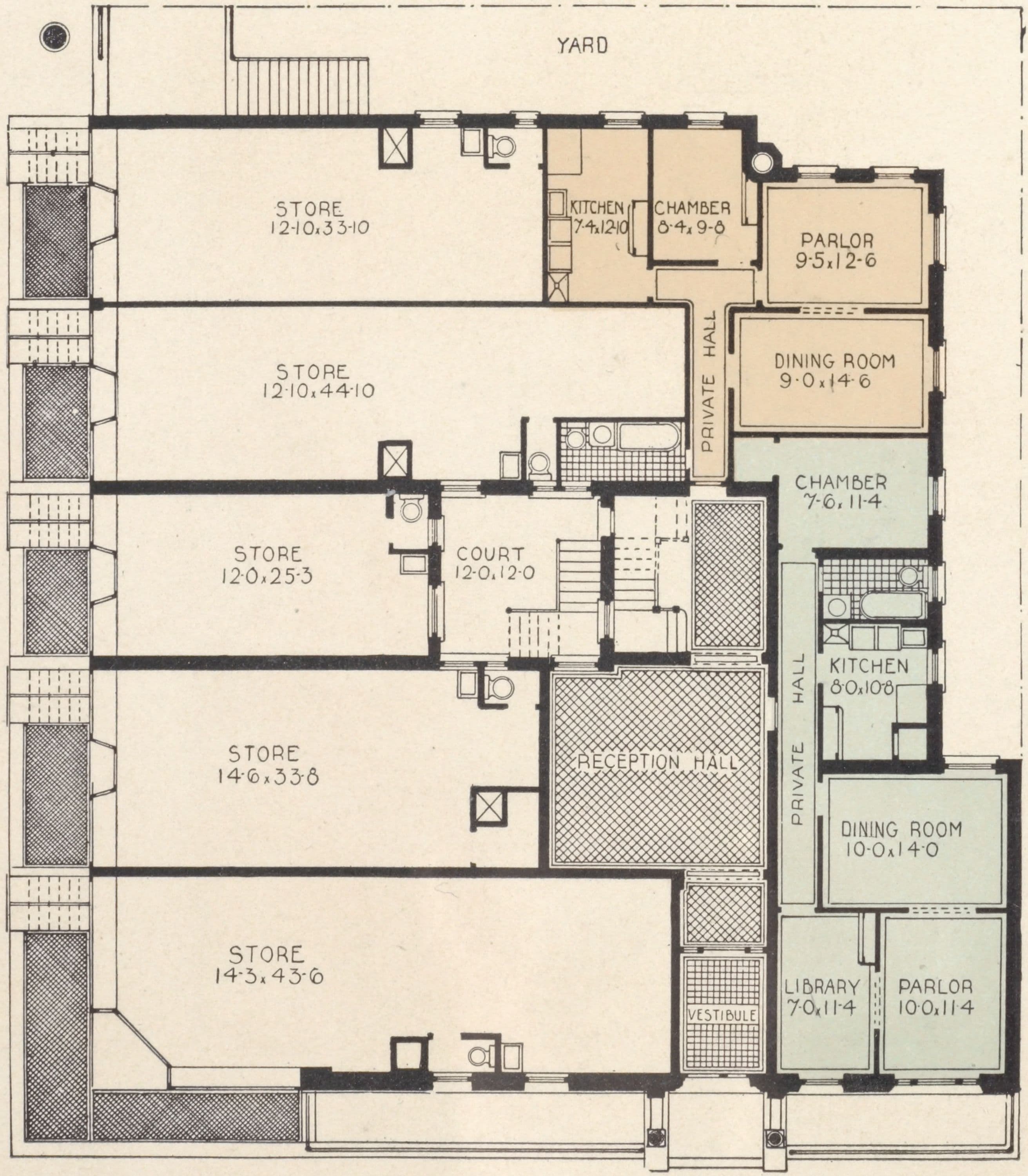 The Invermark, northeast corner 182nd Street and Audubon Avenue; Plan of first floor; Plan of upper floors; Washington Bridge; High Bridge; The Speedway., 1908