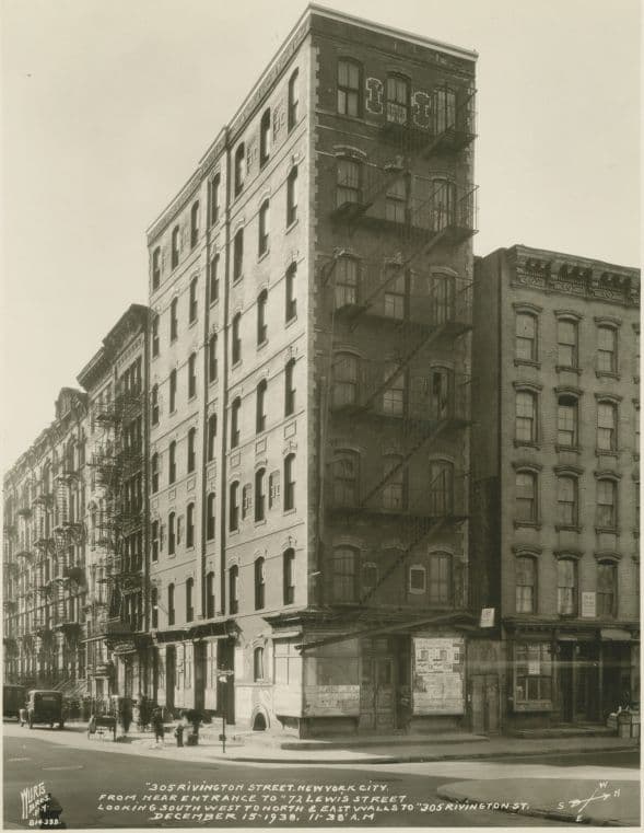 Rivington Street #305 - Lewis Street looking southwest