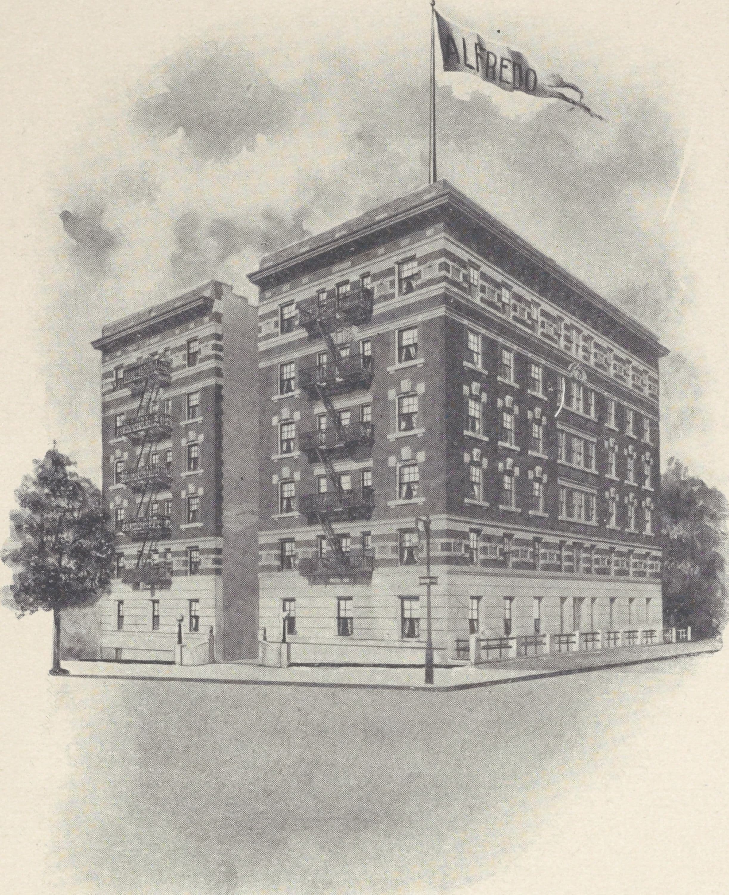 The Alfredo, southwest corner Broadway and 162nd Street; Plan of first floor; Plan of upper floors
