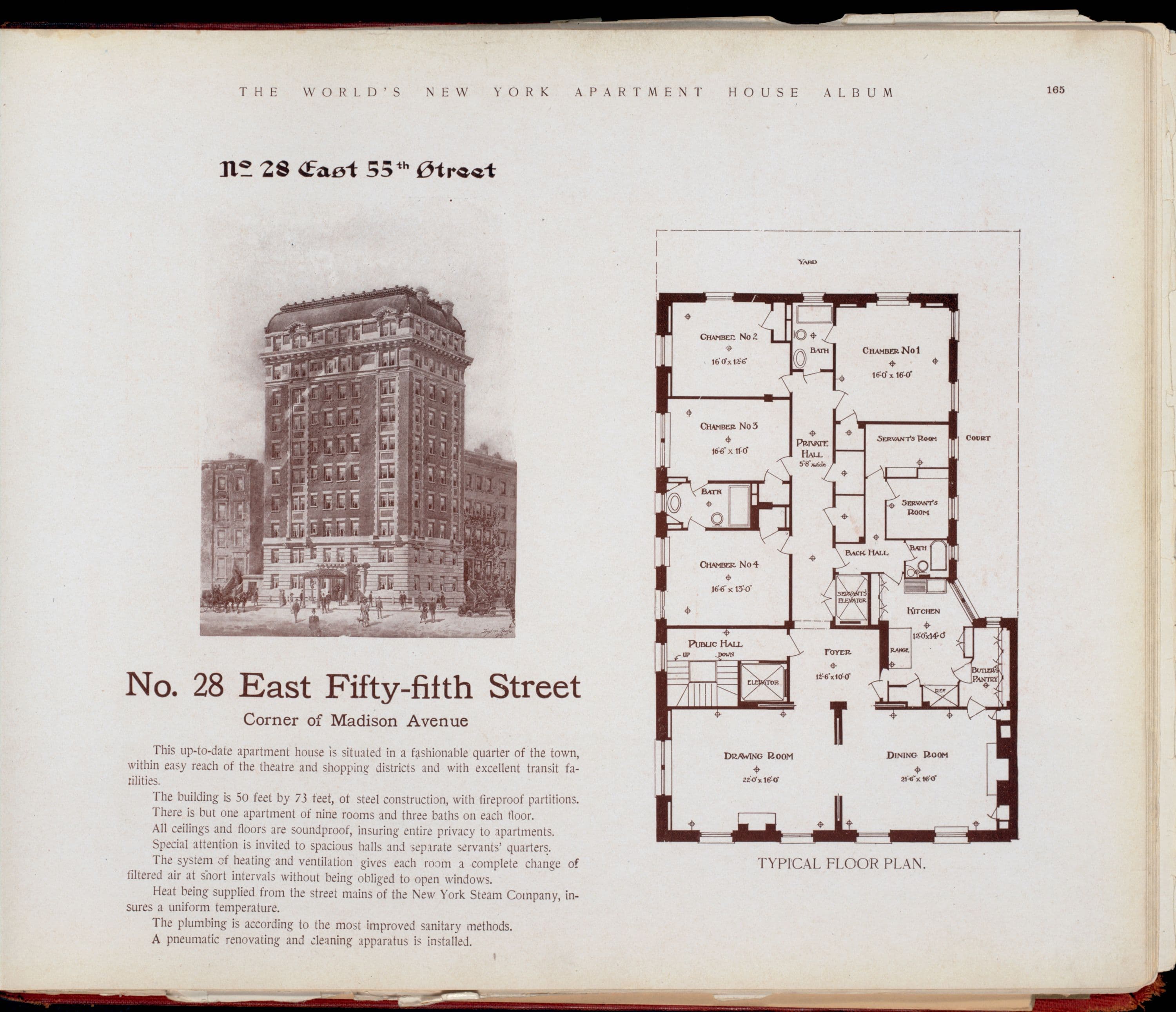 No. 28 East Fifty-fifth Street, corner of Madison Avenue.