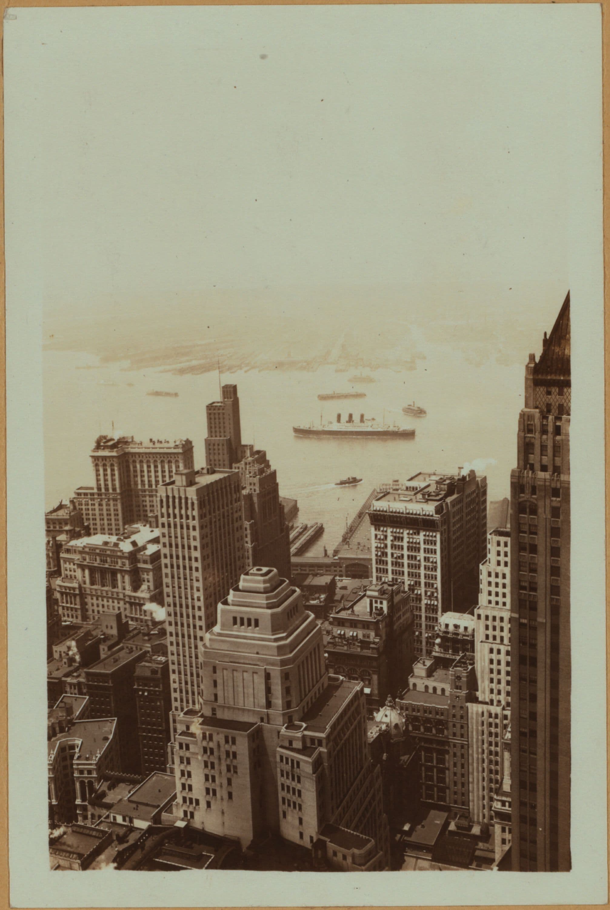 General view - [Manhattan - Between Pine and Cedar Streets - 60 Wall Street Tower (Southwest).], 1933