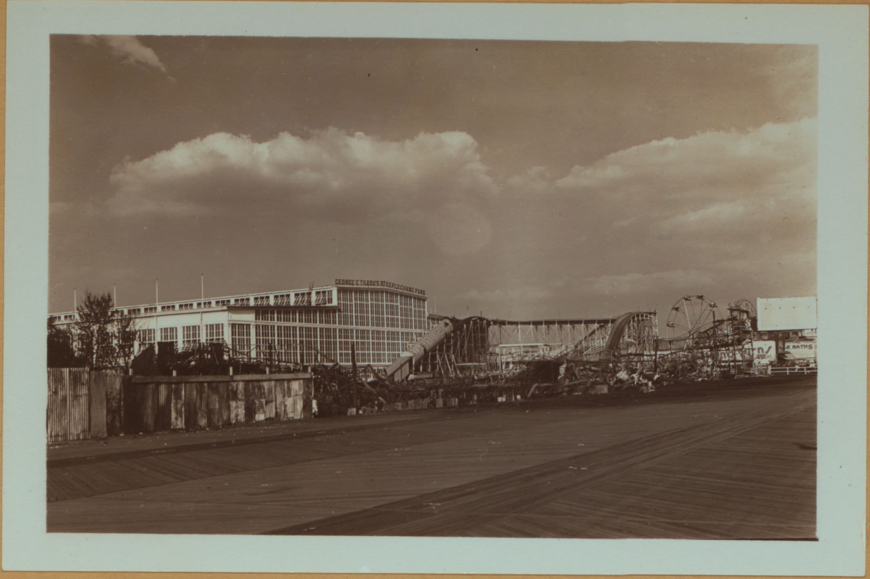 Islands - Coney Island - [Site of the Steeplechase fire.], 1939